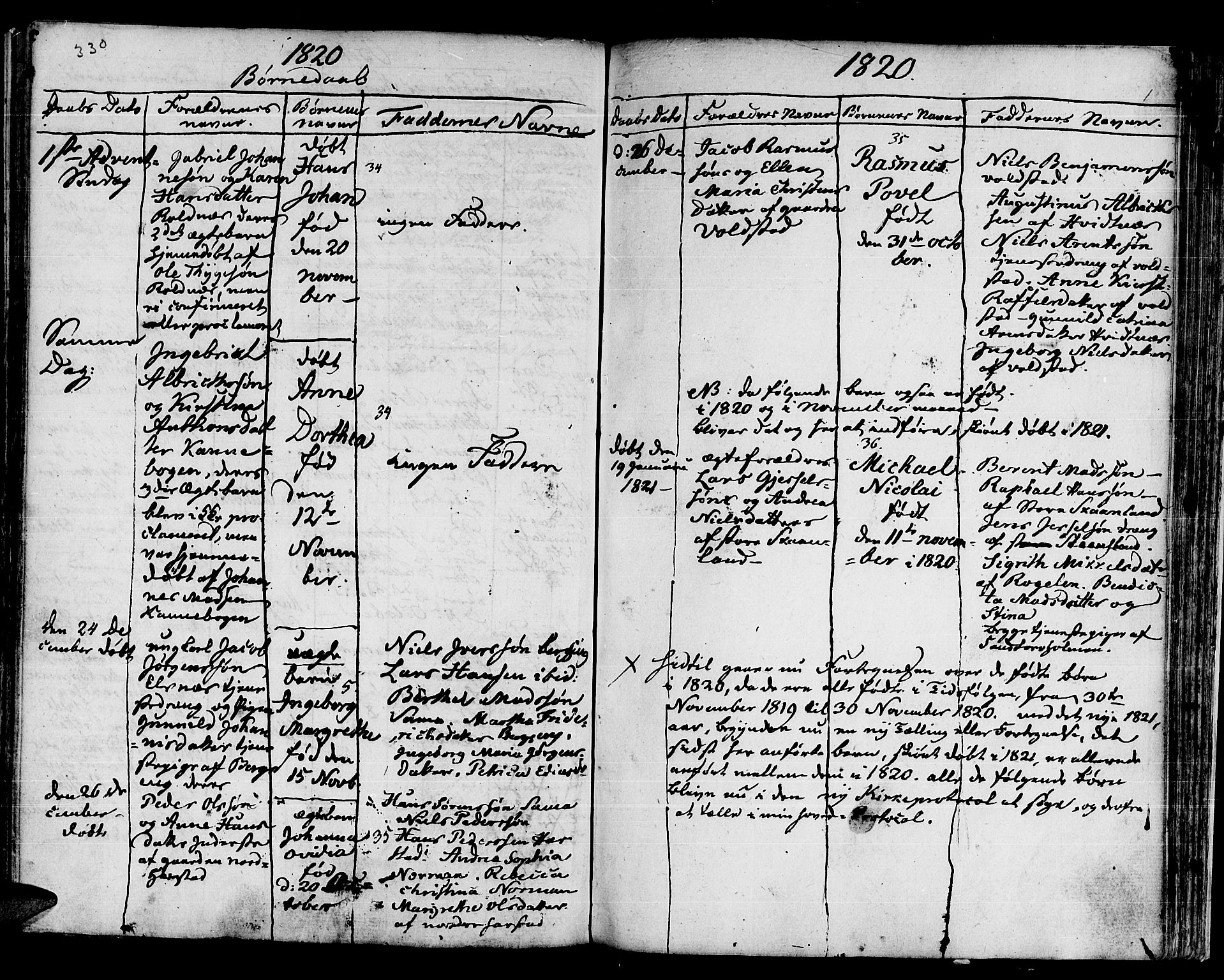 Trondenes sokneprestkontor, AV/SATØ-S-1319/H/Ha/L0005kirke: Parish register (official) no. 5, 1804-1820, p. 330-331