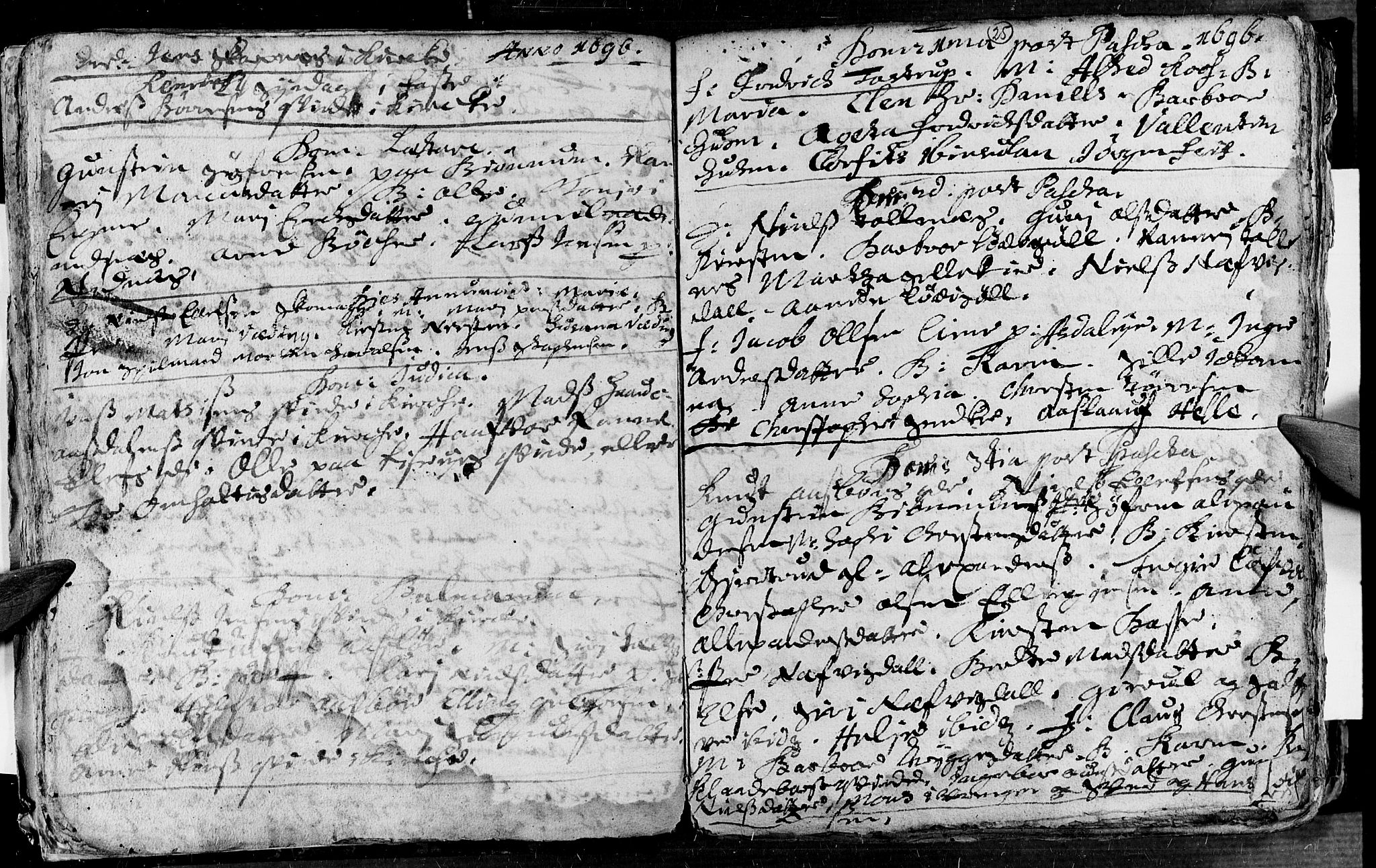 Øyestad sokneprestkontor, AV/SAK-1111-0049/F/Fa/L0002: Parish register (official) no. A 2, 1692-1722, p. 25