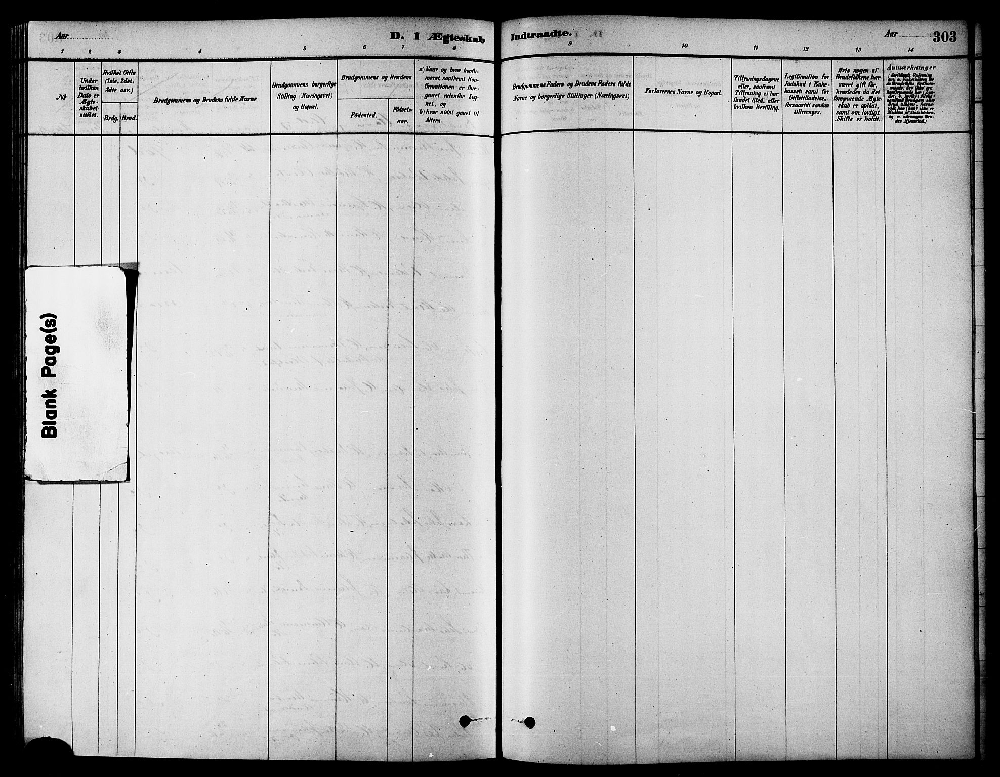 Ministerialprotokoller, klokkerbøker og fødselsregistre - Møre og Romsdal, AV/SAT-A-1454/511/L0141: Parish register (official) no. 511A08, 1878-1890, p. 303