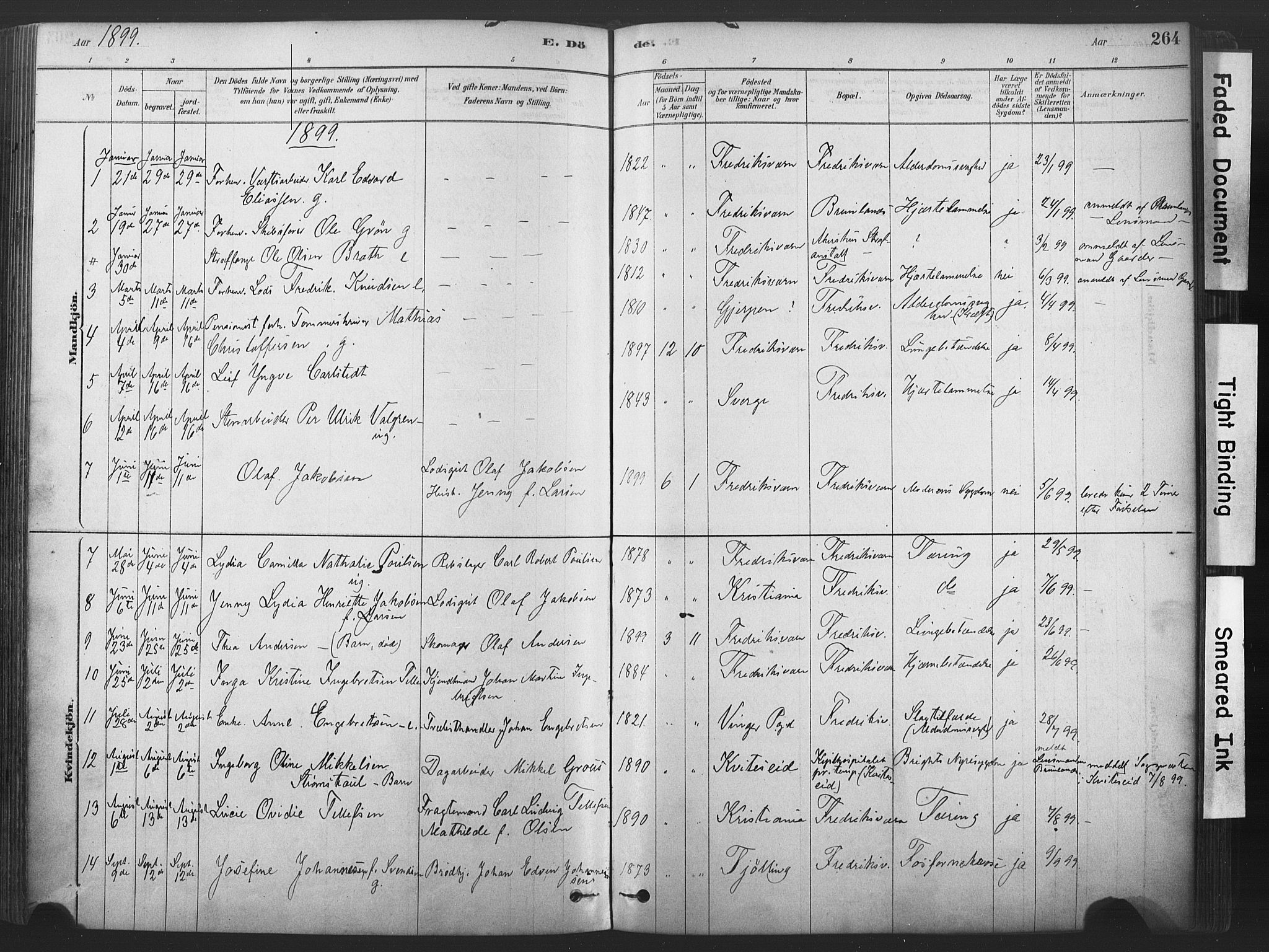 Stavern kirkebøker, SAKO/A-318/F/Fa/L0008: Parish register (official) no. 8, 1878-1905, p. 264