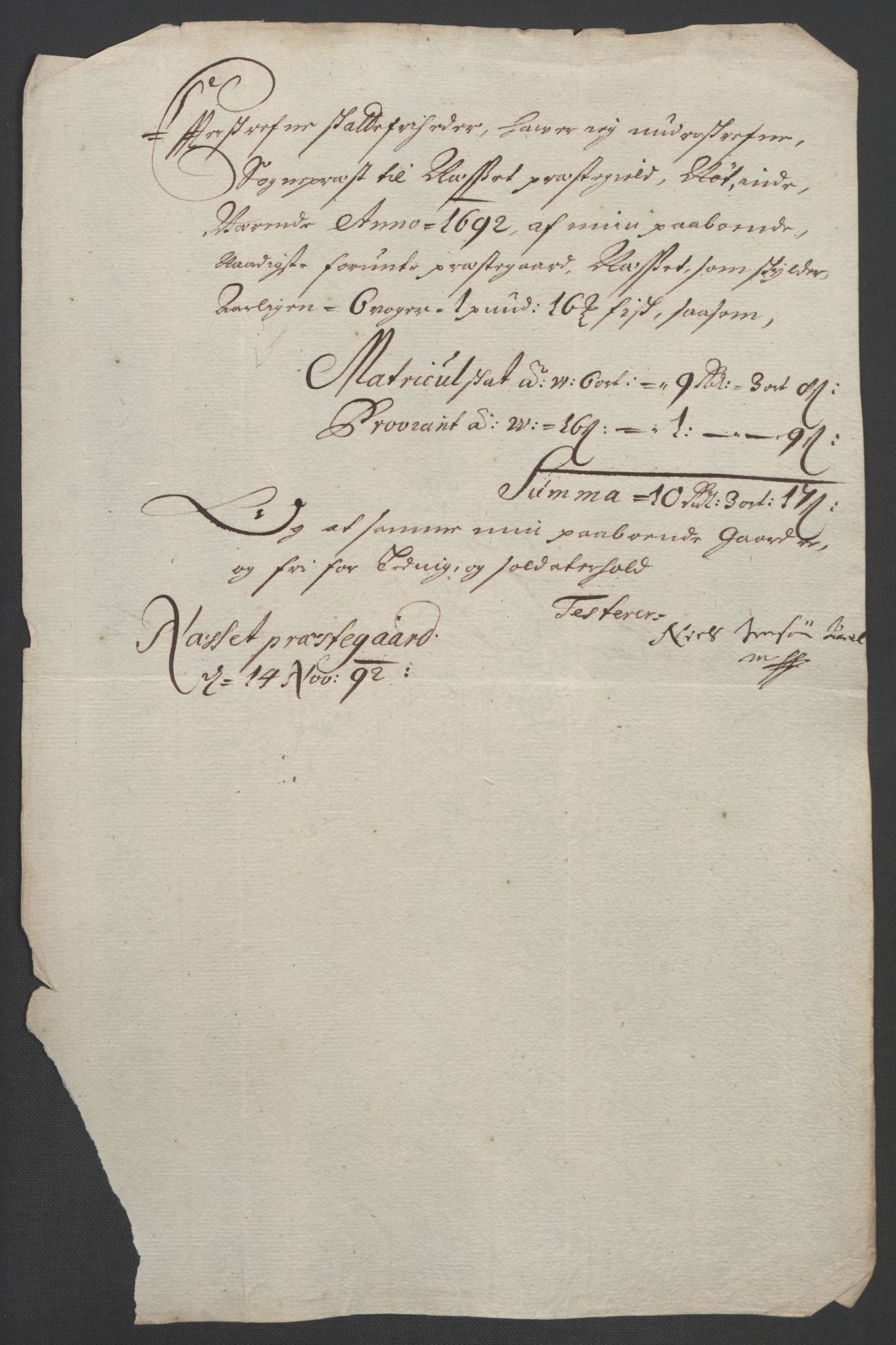 Rentekammeret inntil 1814, Reviderte regnskaper, Fogderegnskap, AV/RA-EA-4092/R55/L3650: Fogderegnskap Romsdal, 1692, p. 185