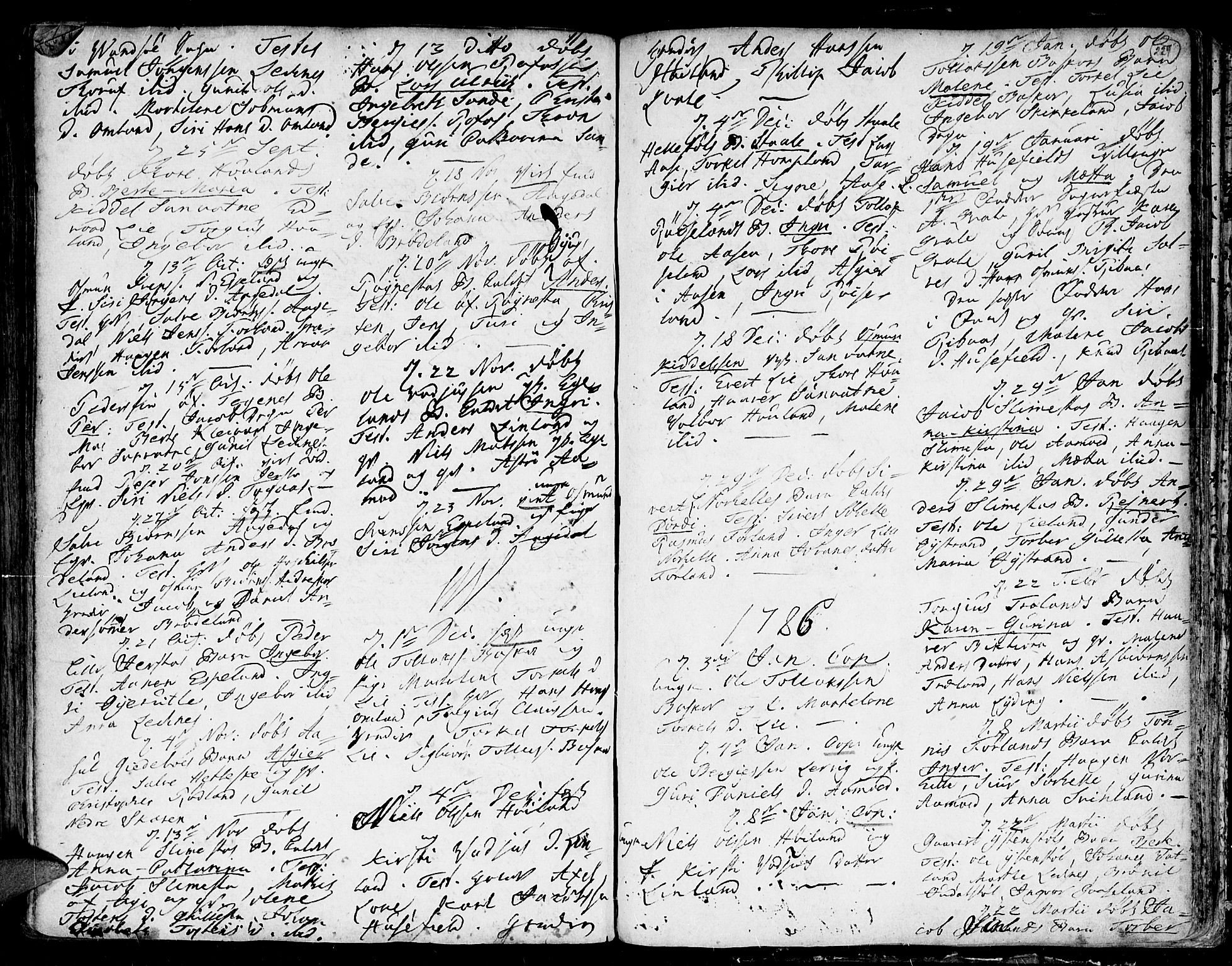 Kvinesdal sokneprestkontor, AV/SAK-1111-0026/F/Fa/Fab/L0001: Parish register (official) no. A 1 /1, 1710-1788, p. 229