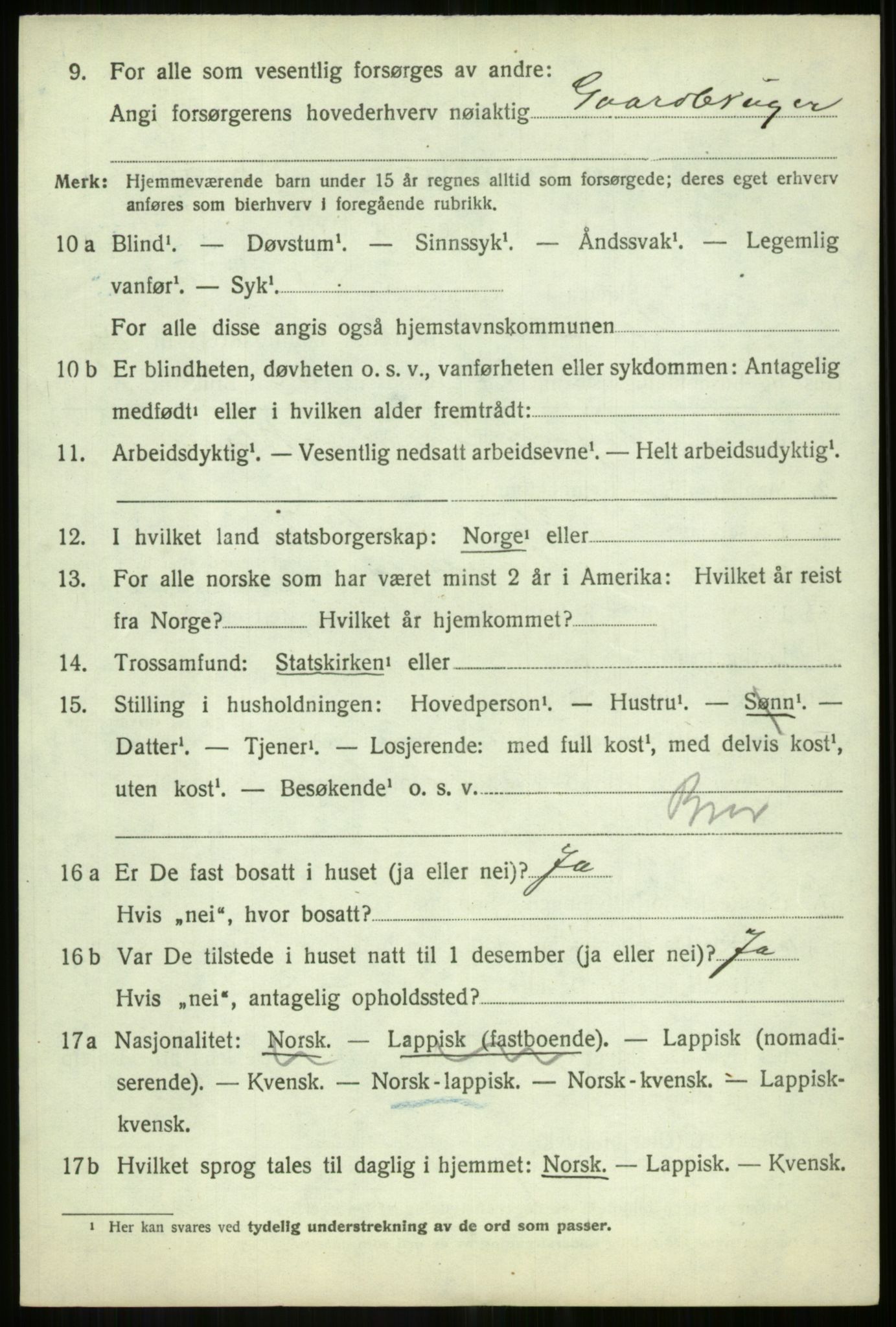 SATØ, 1920 census for Målselv, 1920, p. 7606
