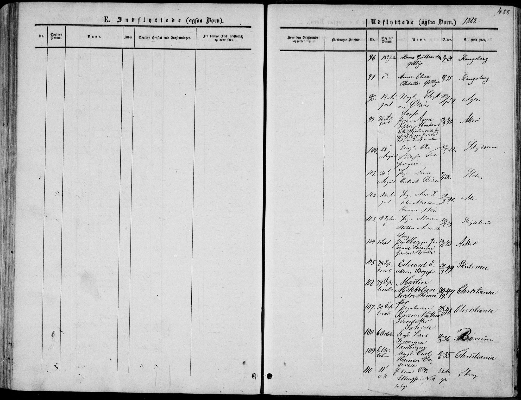 Norderhov kirkebøker, AV/SAKO-A-237/F/Fa/L0012: Parish register (official) no. 12, 1856-1865, p. 488