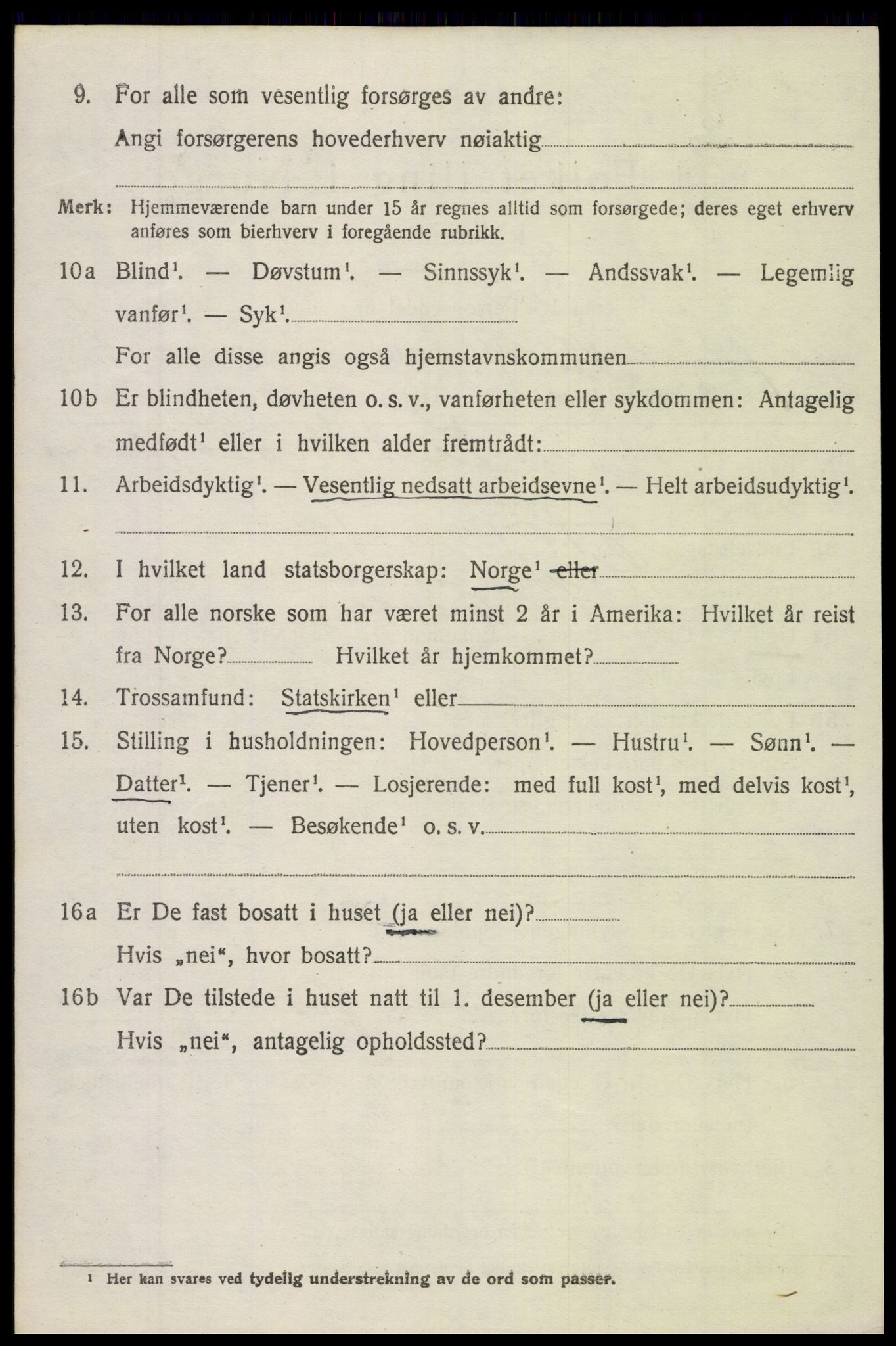 SAH, 1920 census for Øystre Slidre, 1920, p. 2170