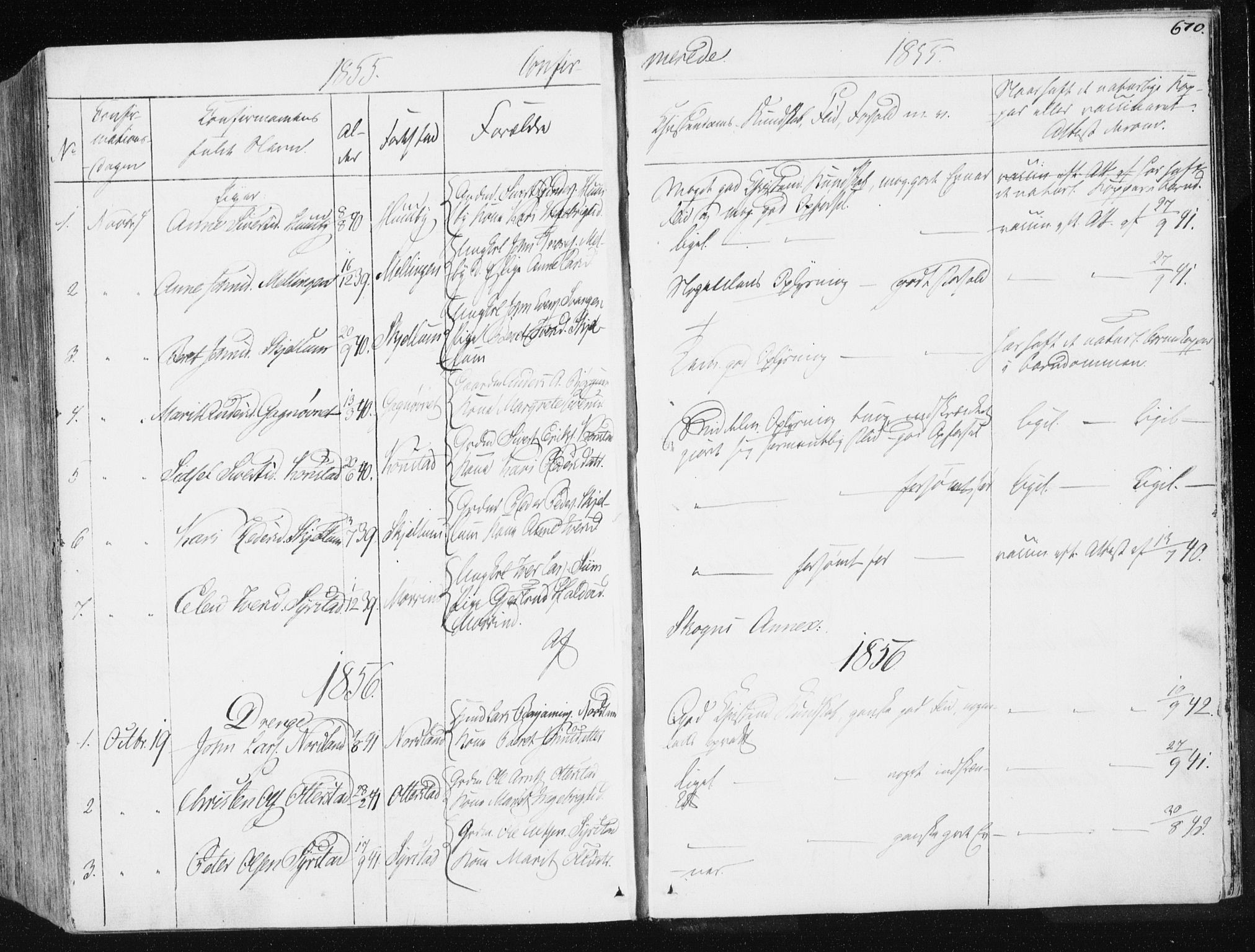 Ministerialprotokoller, klokkerbøker og fødselsregistre - Sør-Trøndelag, SAT/A-1456/665/L0771: Parish register (official) no. 665A06, 1830-1856, p. 670
