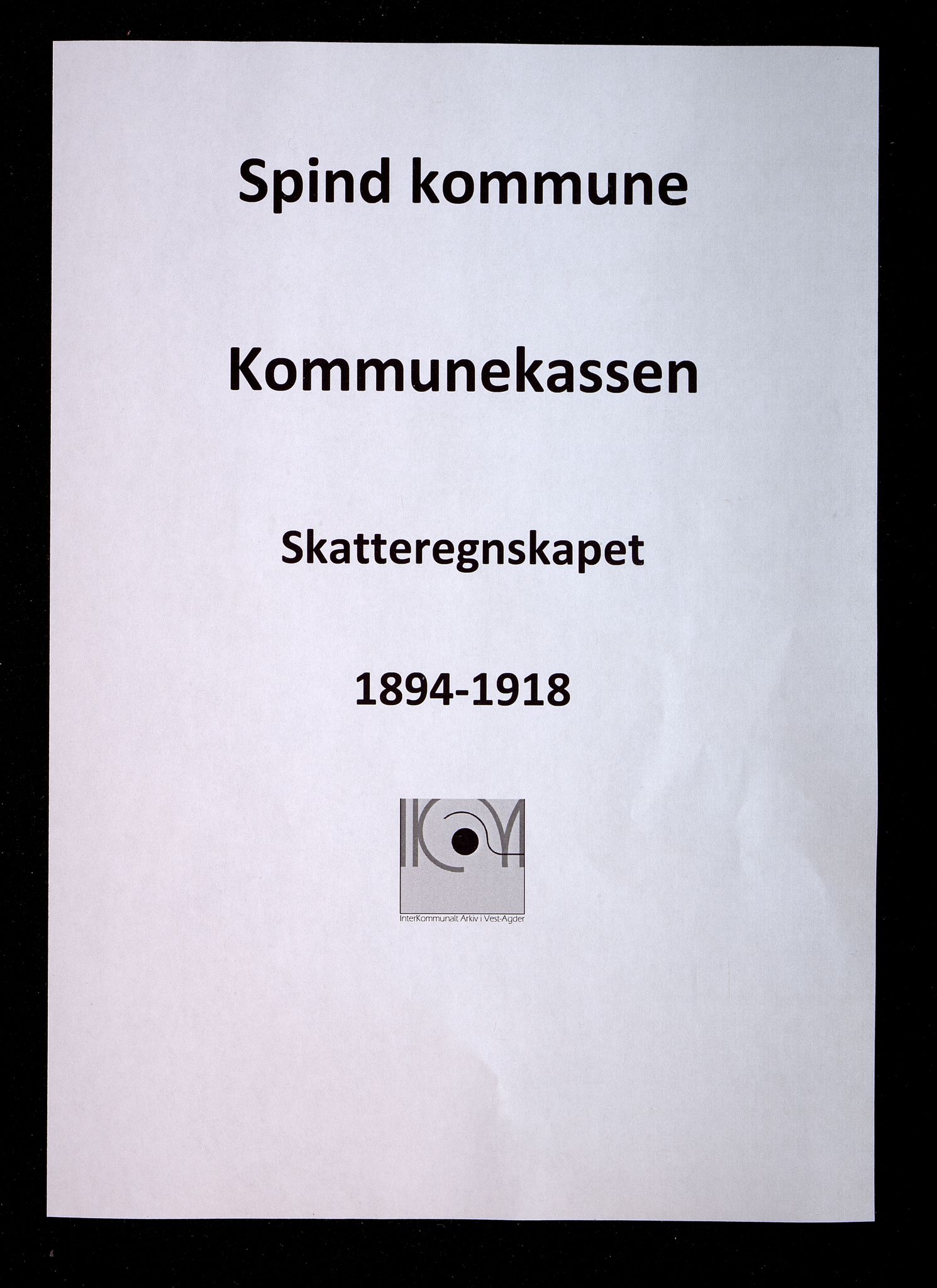 Spind kommune - Kommunekassen/Skatteregnskapet, ARKSOR/1003SP341/C/L0005: Skatteytere, 1894-1918