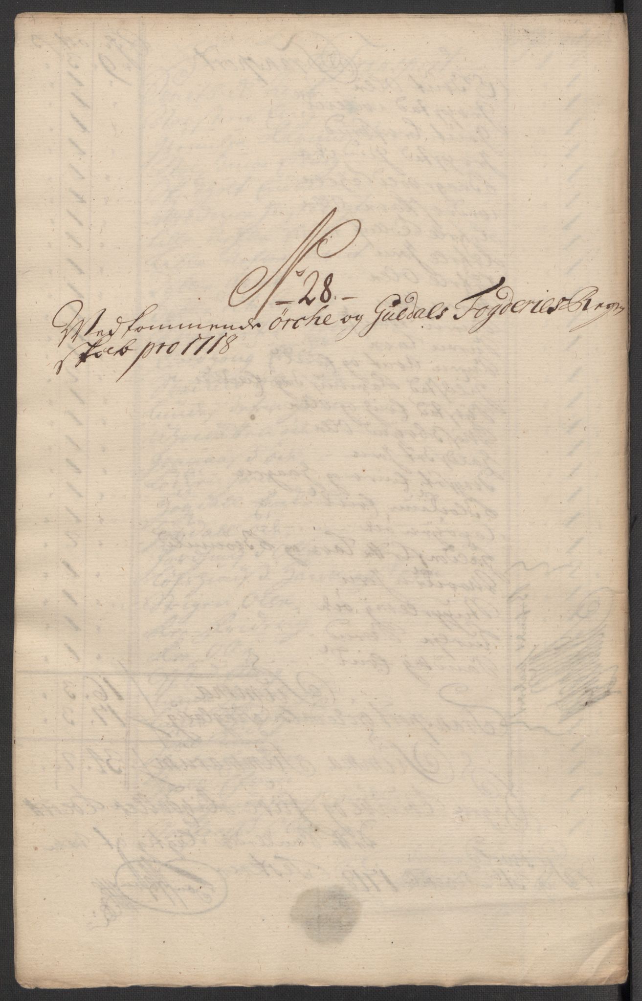 Rentekammeret inntil 1814, Reviderte regnskaper, Fogderegnskap, AV/RA-EA-4092/R60/L3971: Fogderegnskap Orkdal og Gauldal, 1718, p. 240