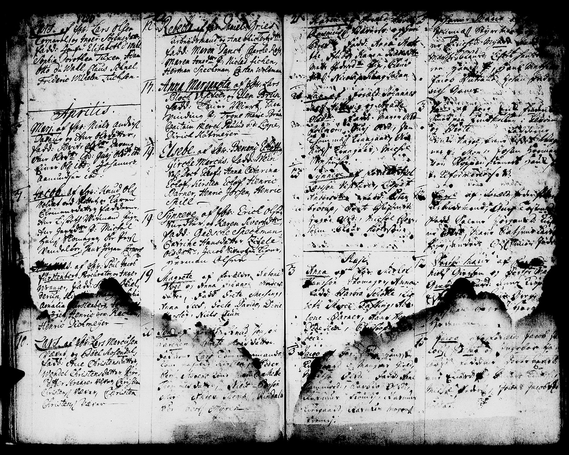 Domkirken sokneprestembete, AV/SAB-A-74801/H/Haa/L0001: Parish register (official) no. A 1, 1719-1732, p. 22-23