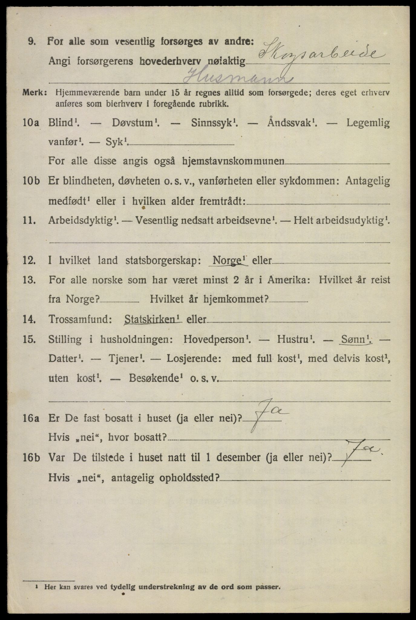 SAKO, 1920 census for Ådal, 1920, p. 3619