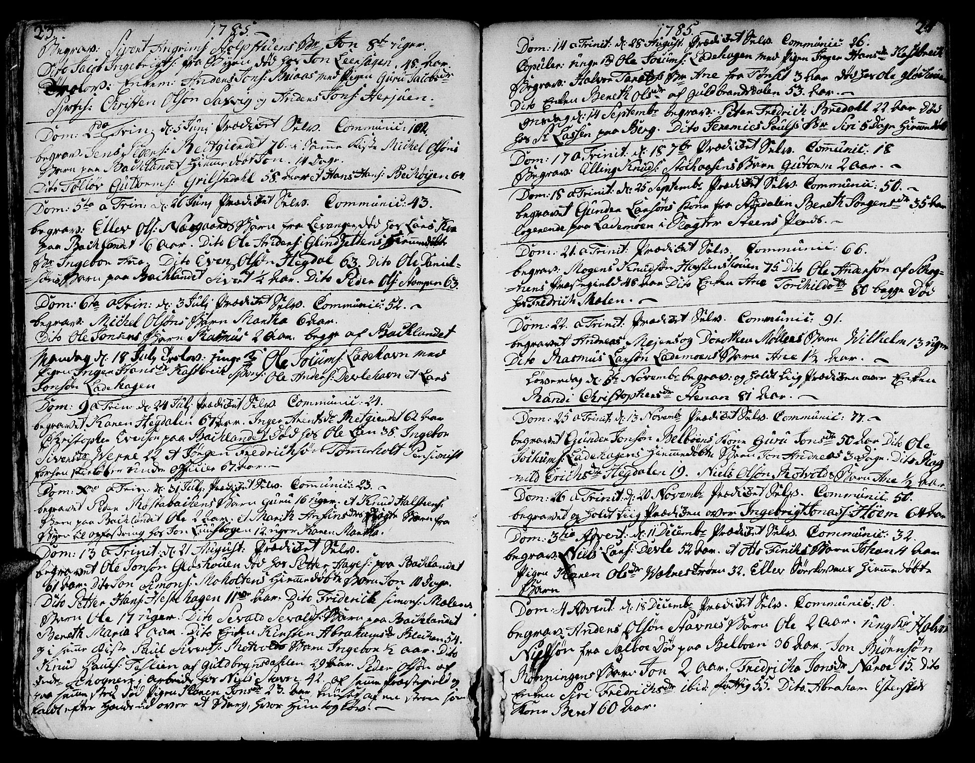 Ministerialprotokoller, klokkerbøker og fødselsregistre - Sør-Trøndelag, SAT/A-1456/606/L0280: Parish register (official) no. 606A02 /1, 1781-1817, p. 23-24