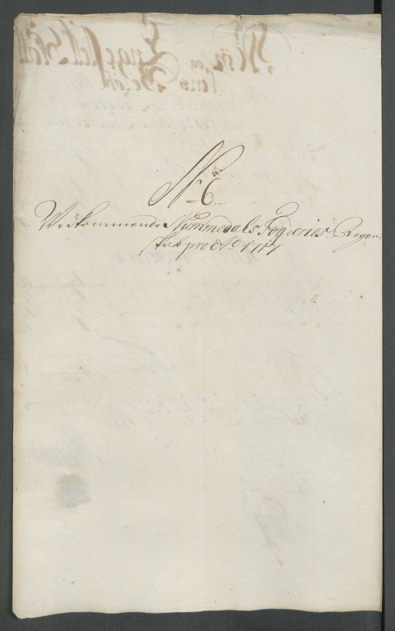 Rentekammeret inntil 1814, Reviderte regnskaper, Fogderegnskap, RA/EA-4092/R64/L4438: Fogderegnskap Namdal, 1717, p. 111