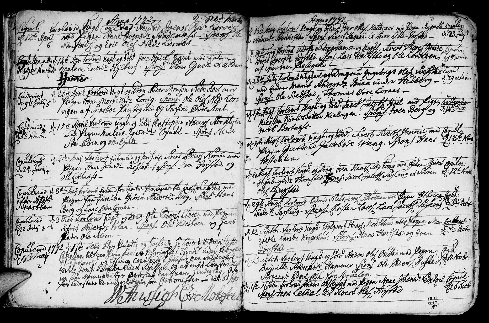 Ministerialprotokoller, klokkerbøker og fødselsregistre - Nord-Trøndelag, SAT/A-1458/730/L0273: Parish register (official) no. 730A02, 1762-1802, p. 8