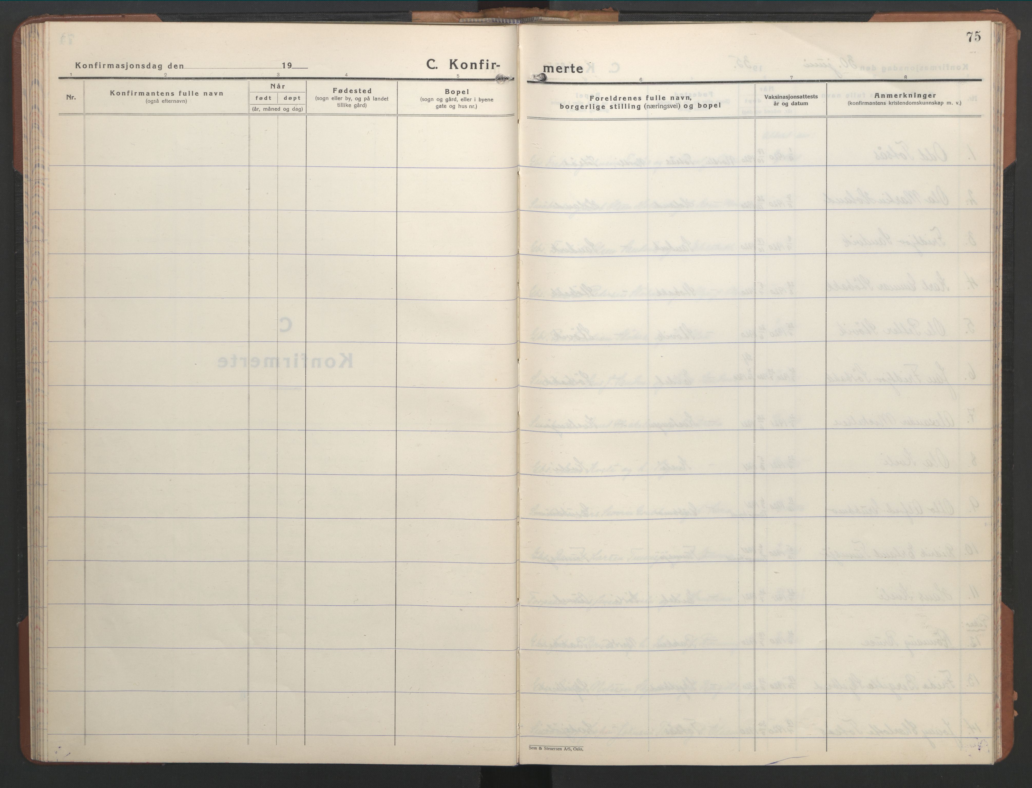 Ministerialprotokoller, klokkerbøker og fødselsregistre - Nord-Trøndelag, SAT/A-1458/755/L0500: Parish register (copy) no. 755C01, 1920-1962, p. 75