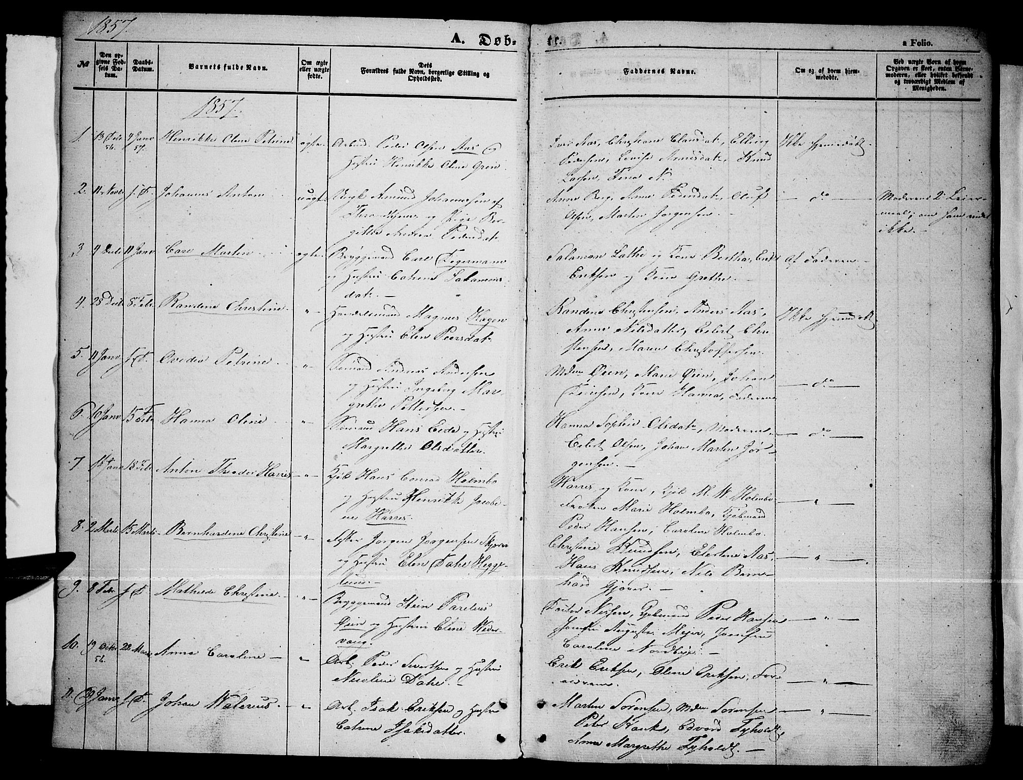 Tromsø sokneprestkontor/stiftsprosti/domprosti, AV/SATØ-S-1343/G/Gb/L0006klokker: Parish register (copy) no. 6, 1857-1866, p. 3