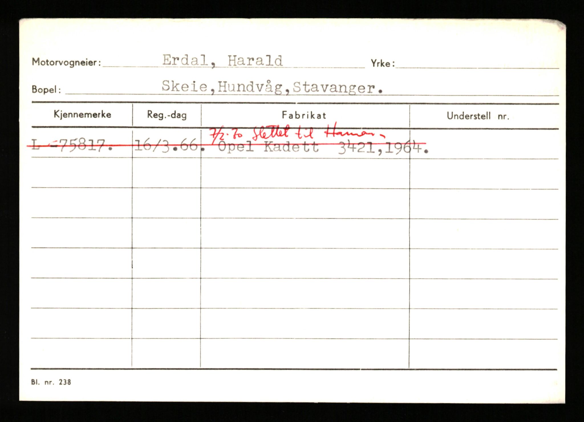 Stavanger trafikkstasjon, AV/SAST-A-101942/0/H/L0008: Eraker - Fjellstad, 1930-1971, p. 9