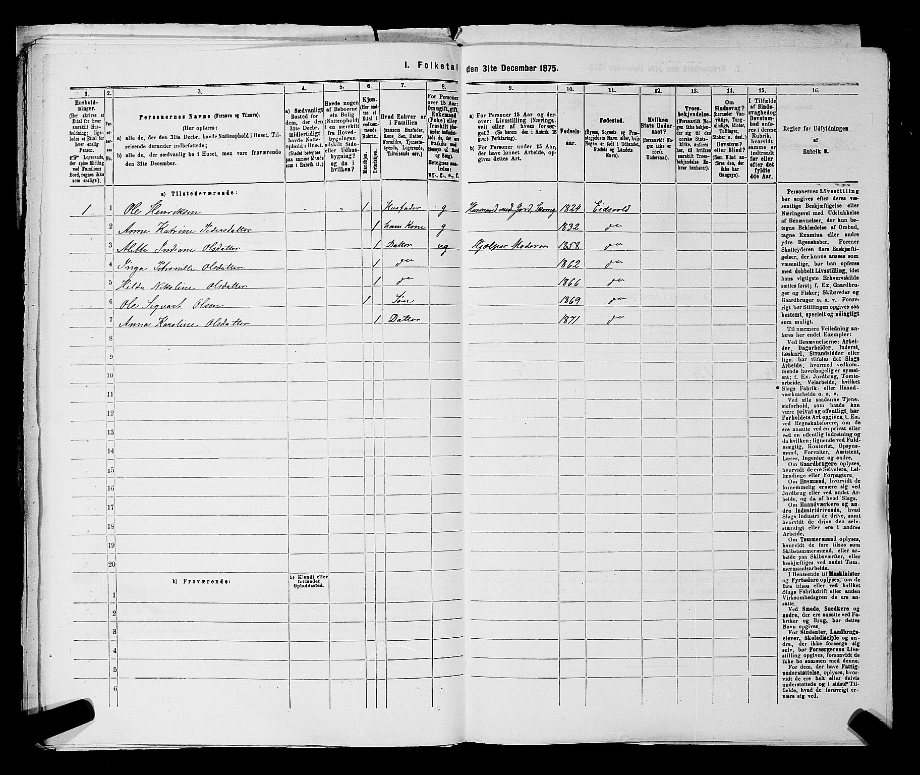 RA, 1875 census for 0237P Eidsvoll, 1875, p. 97