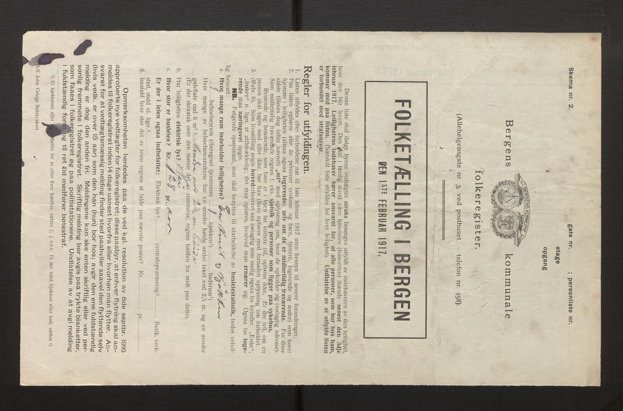 SAB, Municipal Census 1917 for Bergen, 1917, p. 38400