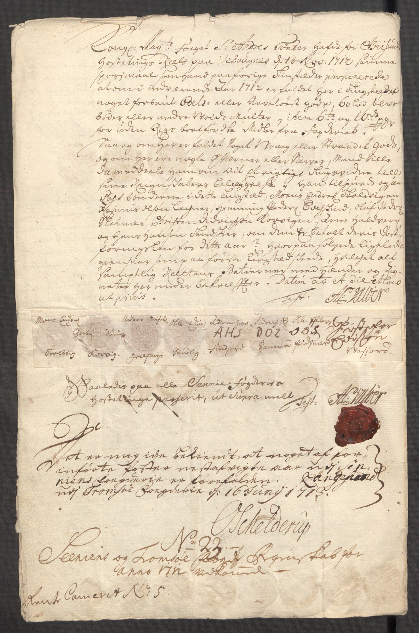 Rentekammeret inntil 1814, Reviderte regnskaper, Fogderegnskap, AV/RA-EA-4092/R68/L4758: Fogderegnskap Senja og Troms, 1711-1712, p. 408