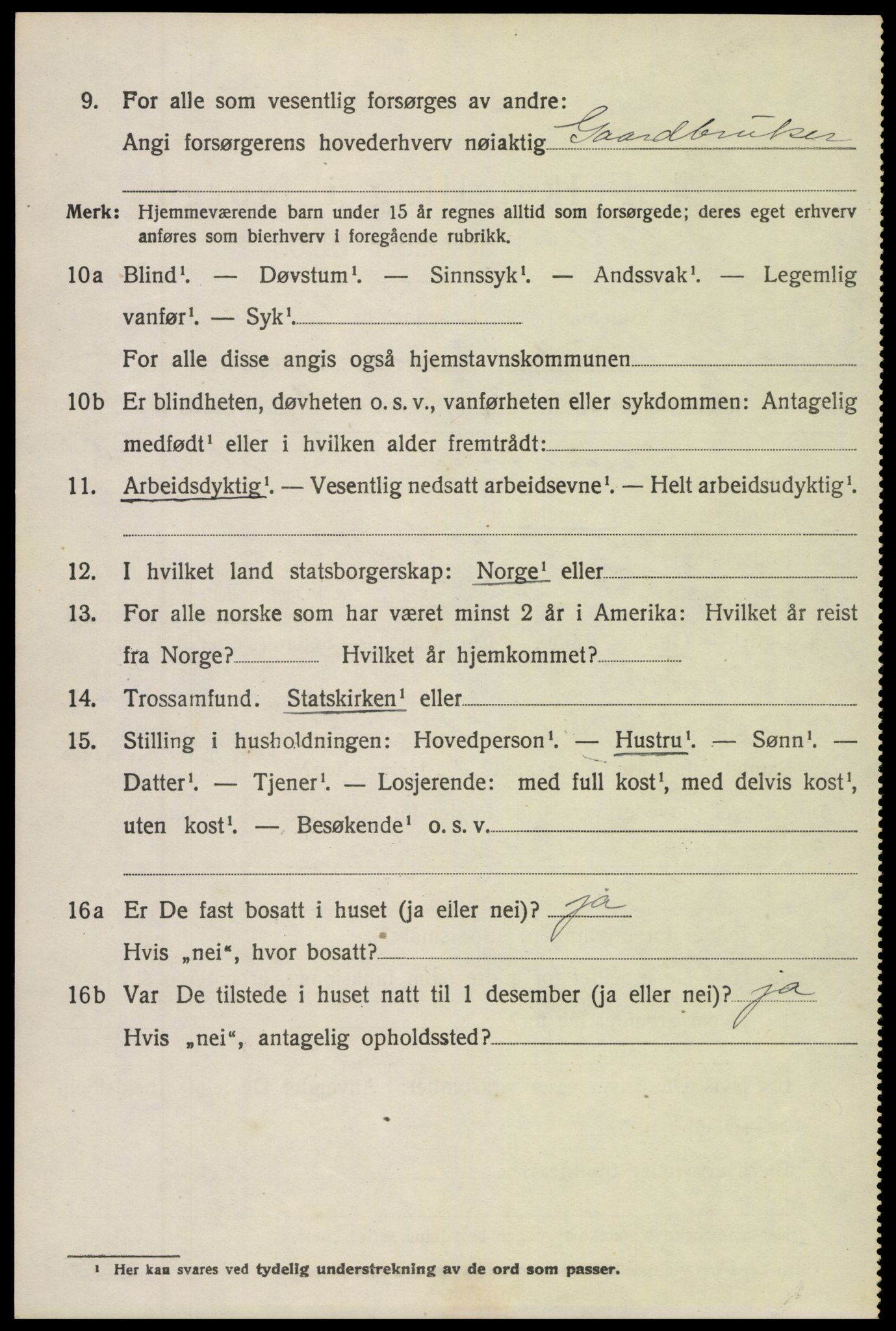 SAH, 1920 census for Sør-Aurdal, 1920, p. 9882