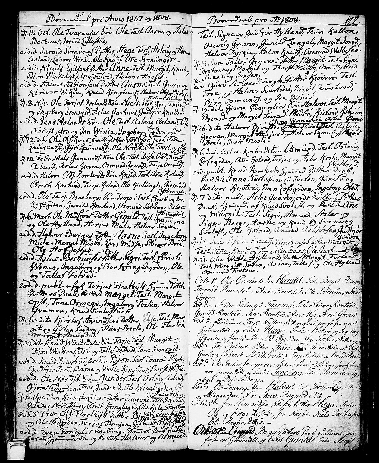 Vinje kirkebøker, SAKO/A-312/F/Fa/L0002: Parish register (official) no. I 2, 1767-1814, p. 122