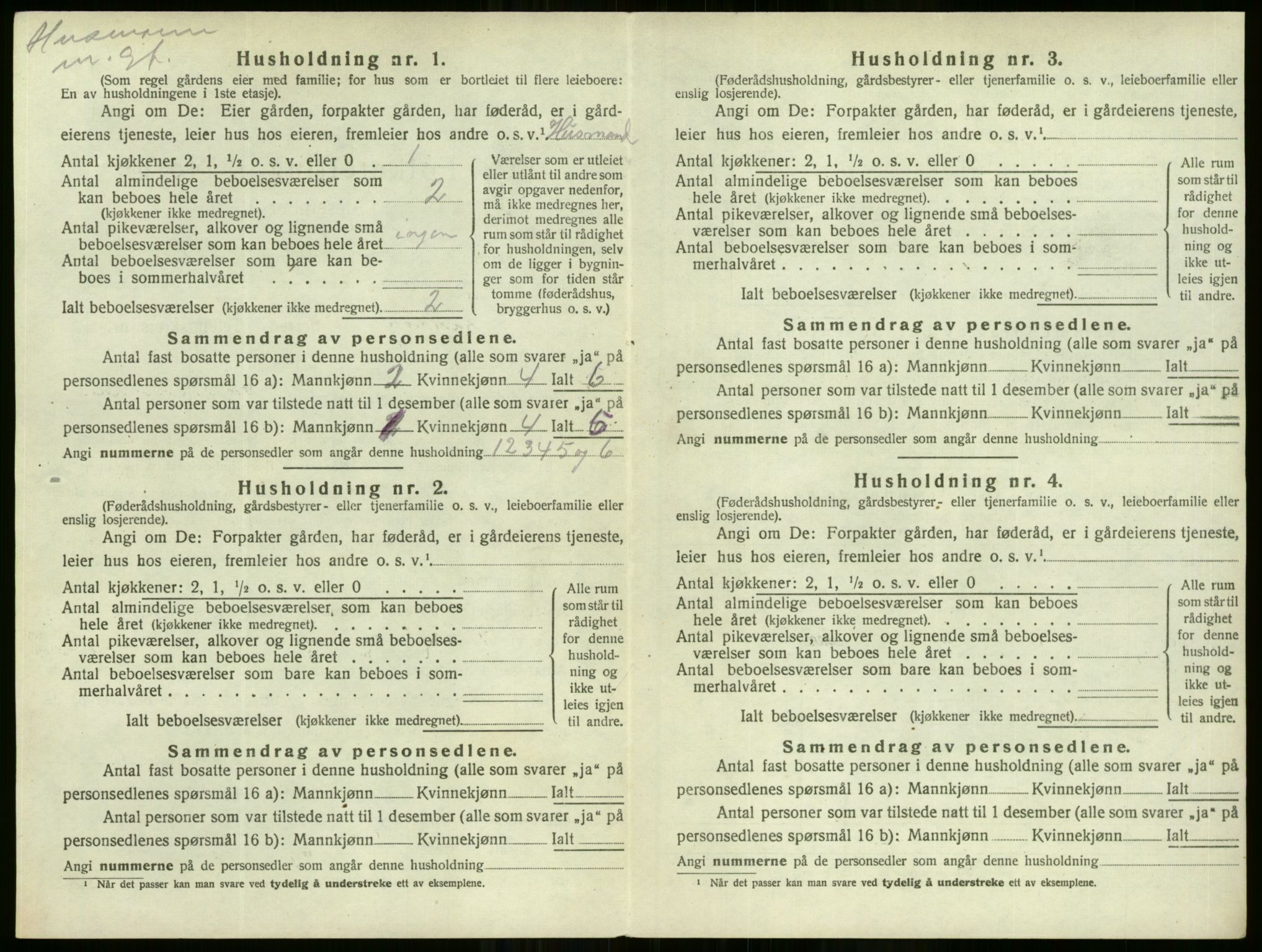 SAO, 1920 census for Setskog, 1920, p. 19