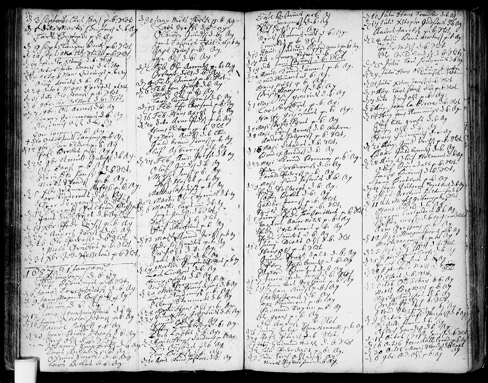 Aker prestekontor kirkebøker, AV/SAO-A-10861/F/L0001: Parish register (official) no. 1, 1656-1688