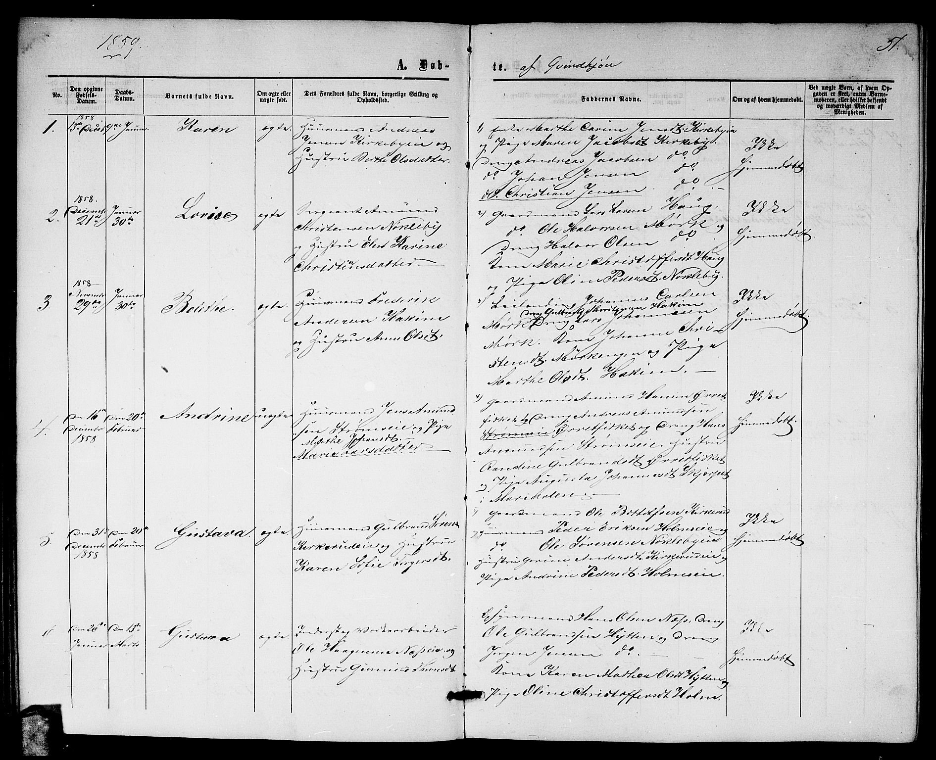 Nittedal prestekontor Kirkebøker, SAO/A-10365a/G/Gb/L0001: Parish register (copy) no. II 1, 1859-1878, p. 51