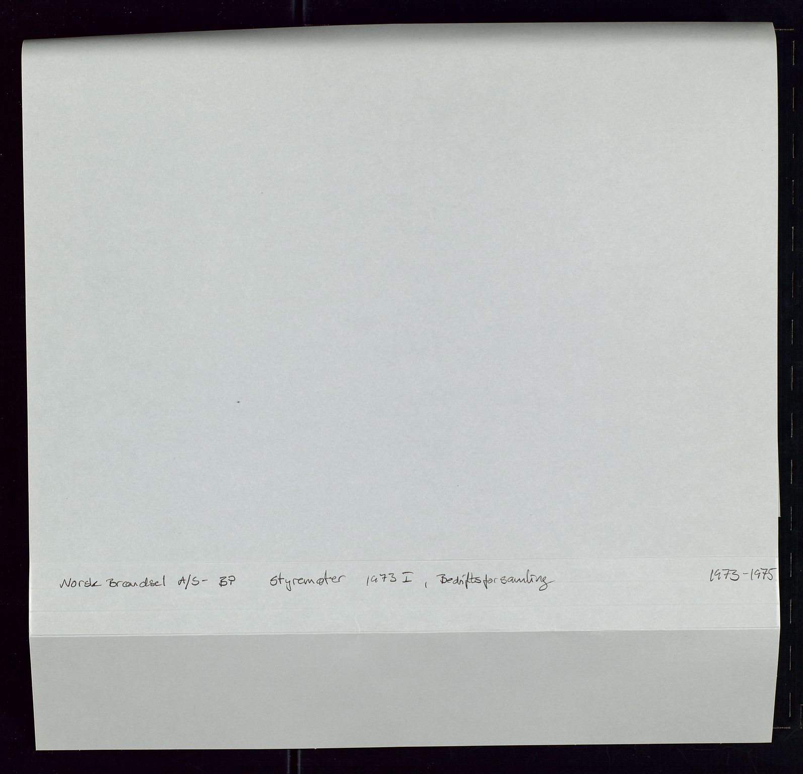 PA 1544 - Norsk Brændselolje A/S, AV/SAST-A-101965/1/A/Ab/L0008/0002: Styret, styremøter, bedriftsforsamling, generalforsamling  / Styremøter 1973, bedriftsforsamling, 1973-1975, p. 2