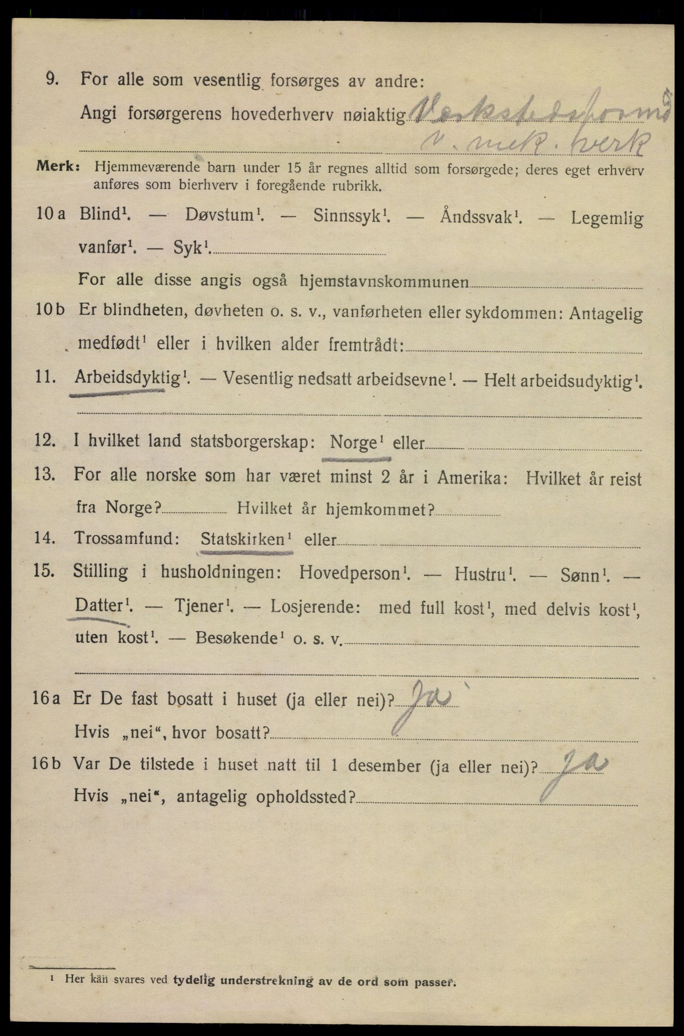 SAKO, 1920 census for Kragerø, 1920, p. 11966