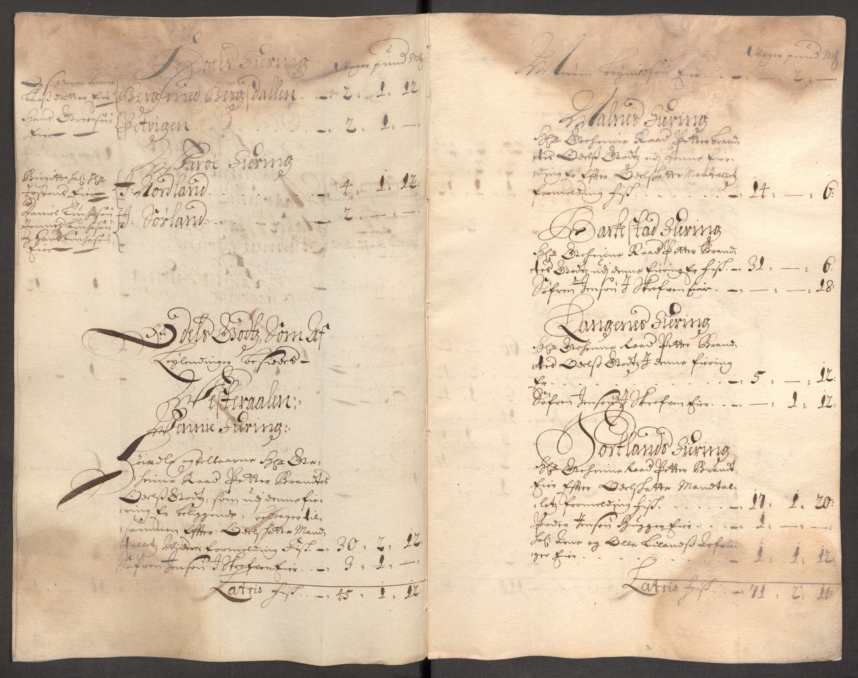 Rentekammeret inntil 1814, Reviderte regnskaper, Fogderegnskap, AV/RA-EA-4092/R67/L4678: Fogderegnskap Vesterålen, Andenes og Lofoten, 1696-1708, p. 61