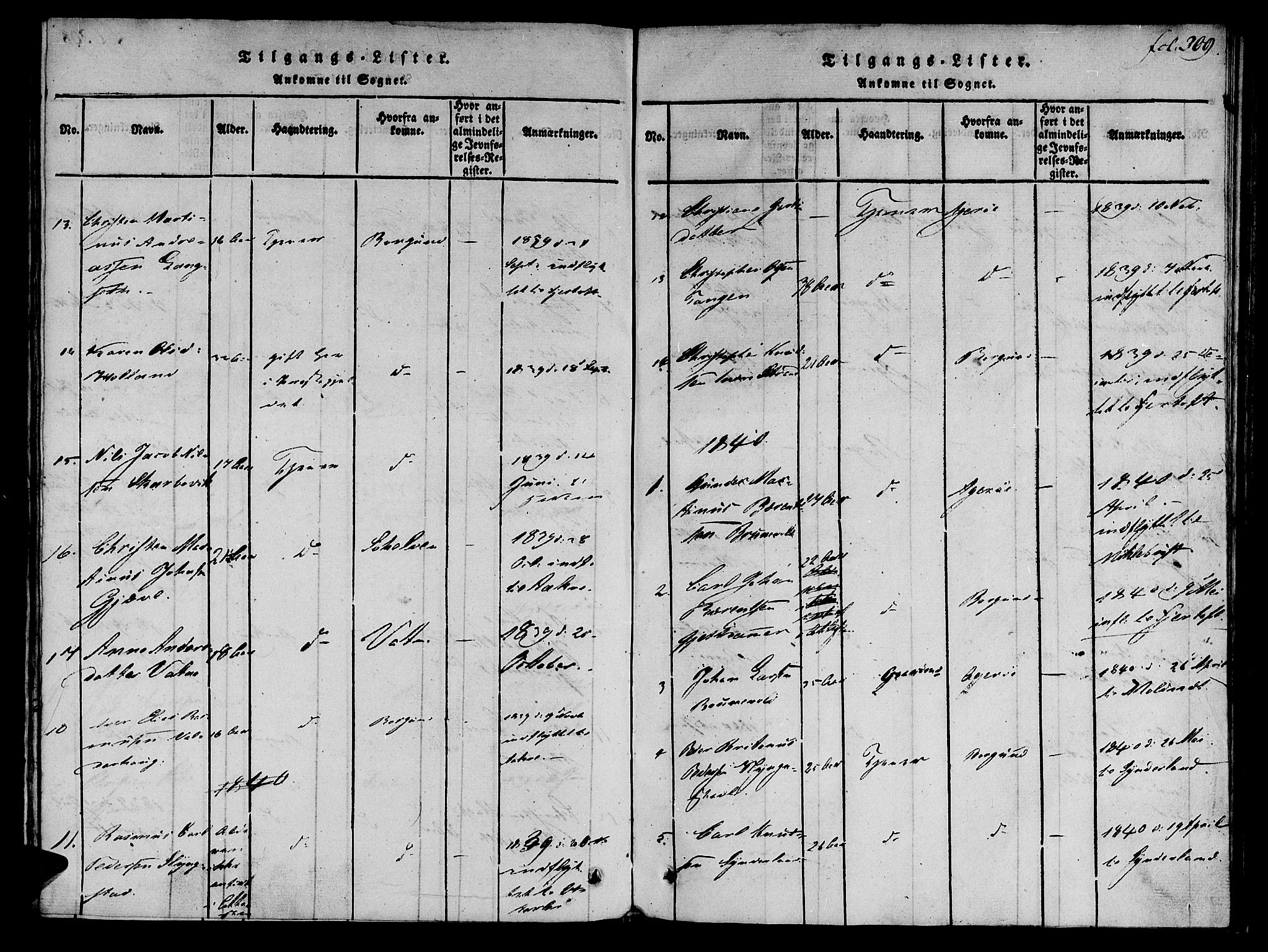 Ministerialprotokoller, klokkerbøker og fødselsregistre - Møre og Romsdal, SAT/A-1454/536/L0495: Parish register (official) no. 536A04, 1818-1847, p. 309