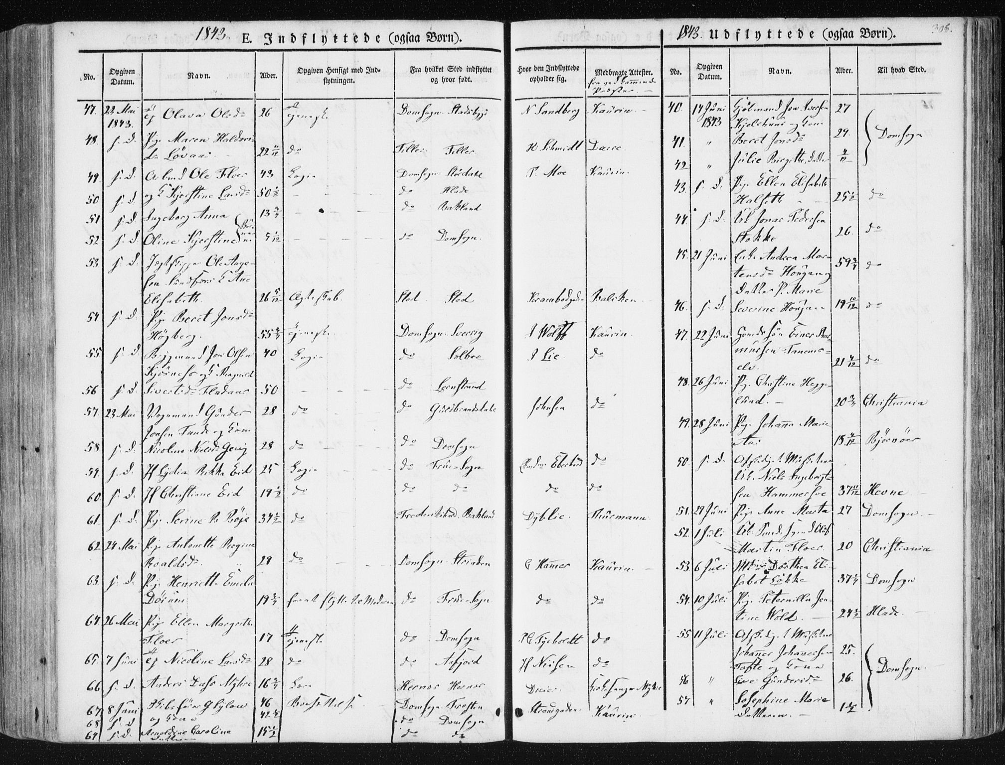 Ministerialprotokoller, klokkerbøker og fødselsregistre - Sør-Trøndelag, AV/SAT-A-1456/602/L0110: Parish register (official) no. 602A08, 1840-1854, p. 306