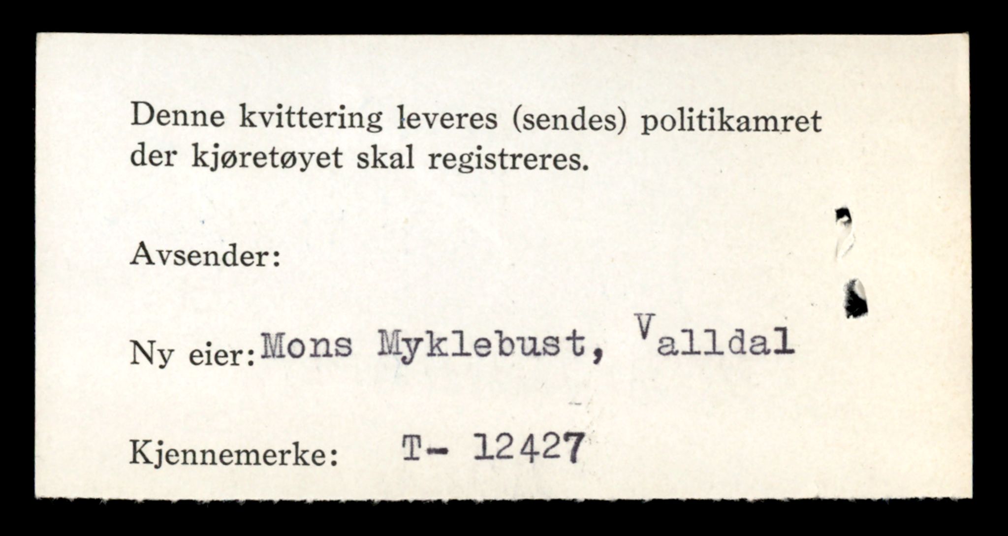 Møre og Romsdal vegkontor - Ålesund trafikkstasjon, AV/SAT-A-4099/F/Fe/L0033: Registreringskort for kjøretøy T 12151 - T 12474, 1927-1998, p. 3164