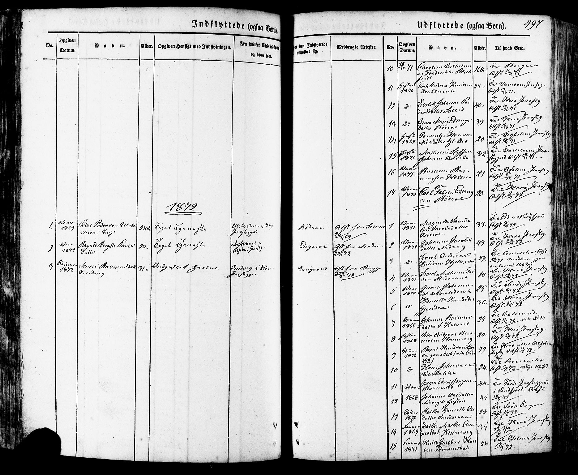 Ministerialprotokoller, klokkerbøker og fødselsregistre - Møre og Romsdal, SAT/A-1454/511/L0140: Parish register (official) no. 511A07, 1851-1878, p. 497