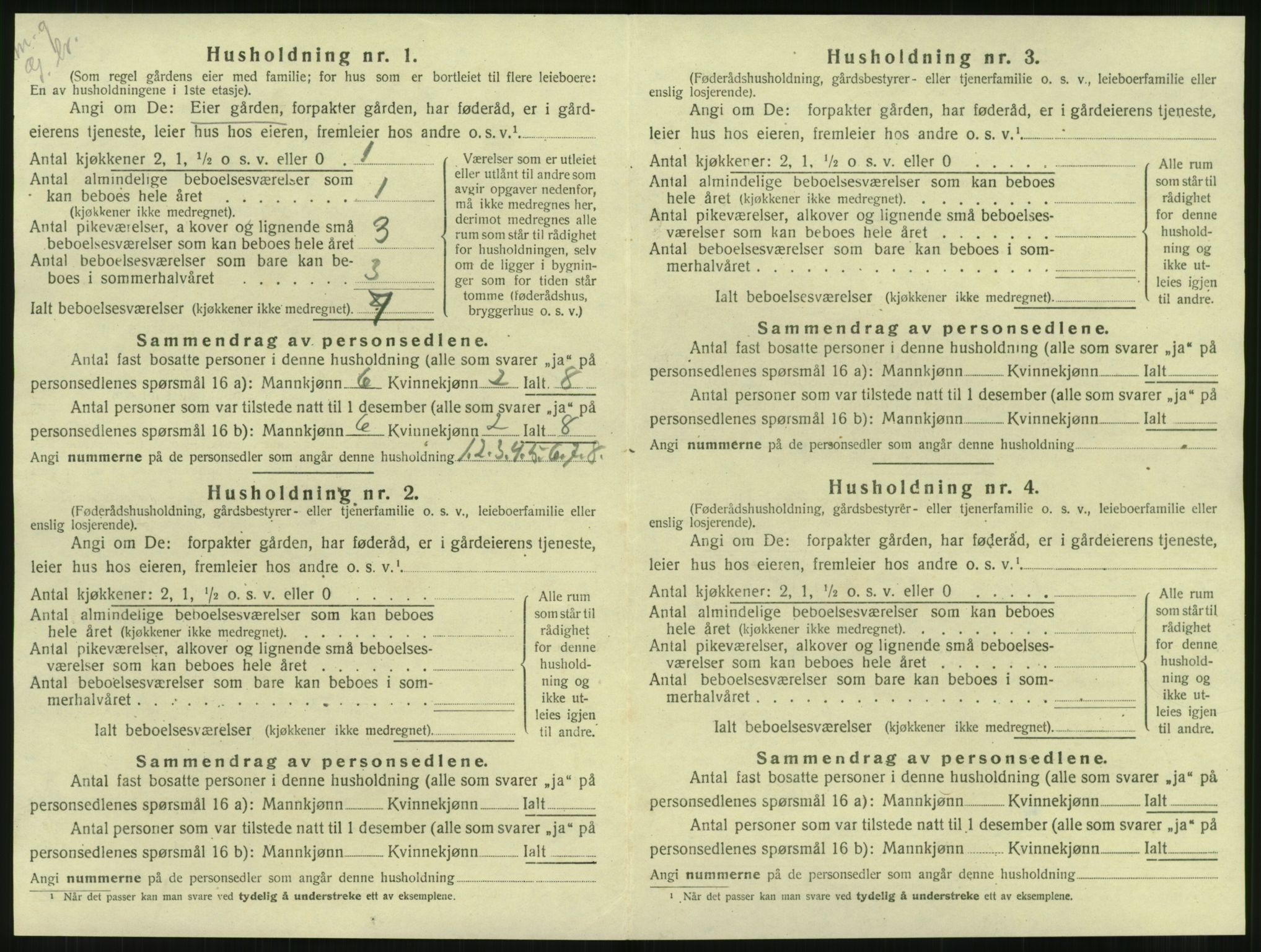 SAT, 1920 census for Leirfjord, 1920, p. 34