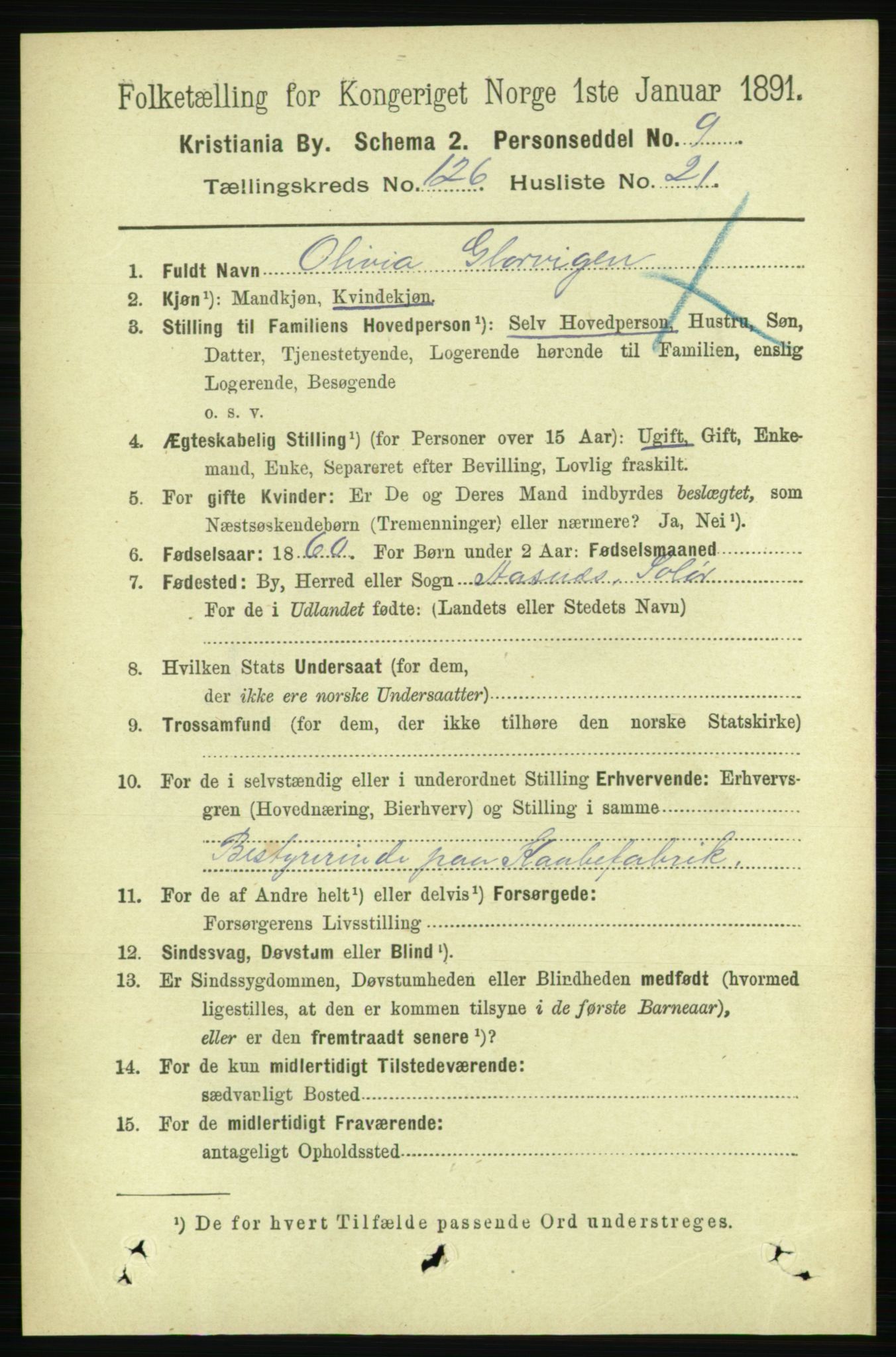 RA, 1891 census for 0301 Kristiania, 1891, p. 67771