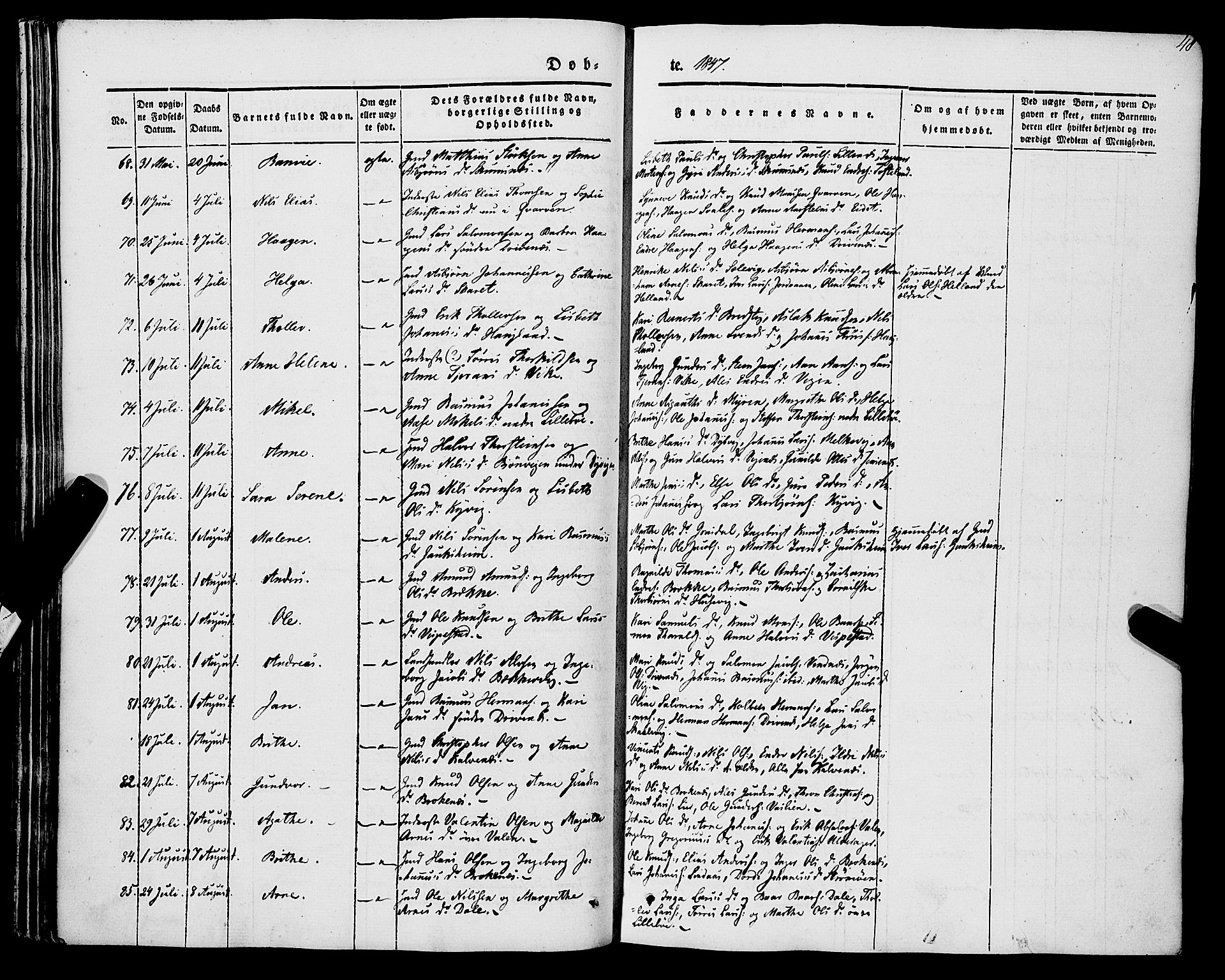 Stord sokneprestembete, SAB/A-78201/H/Haa: Parish register (official) no. A 7, 1841-1861, p. 48