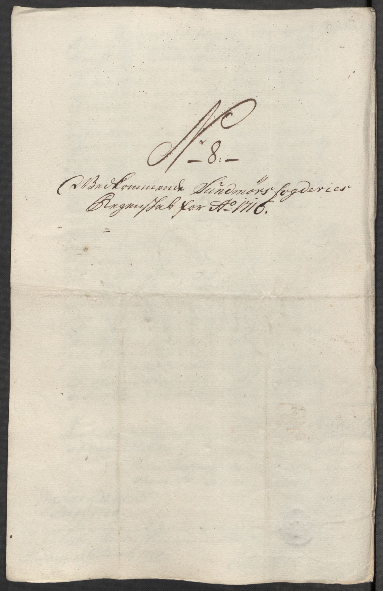 Rentekammeret inntil 1814, Reviderte regnskaper, Fogderegnskap, RA/EA-4092/R54/L3568: Fogderegnskap Sunnmøre, 1716, p. 92