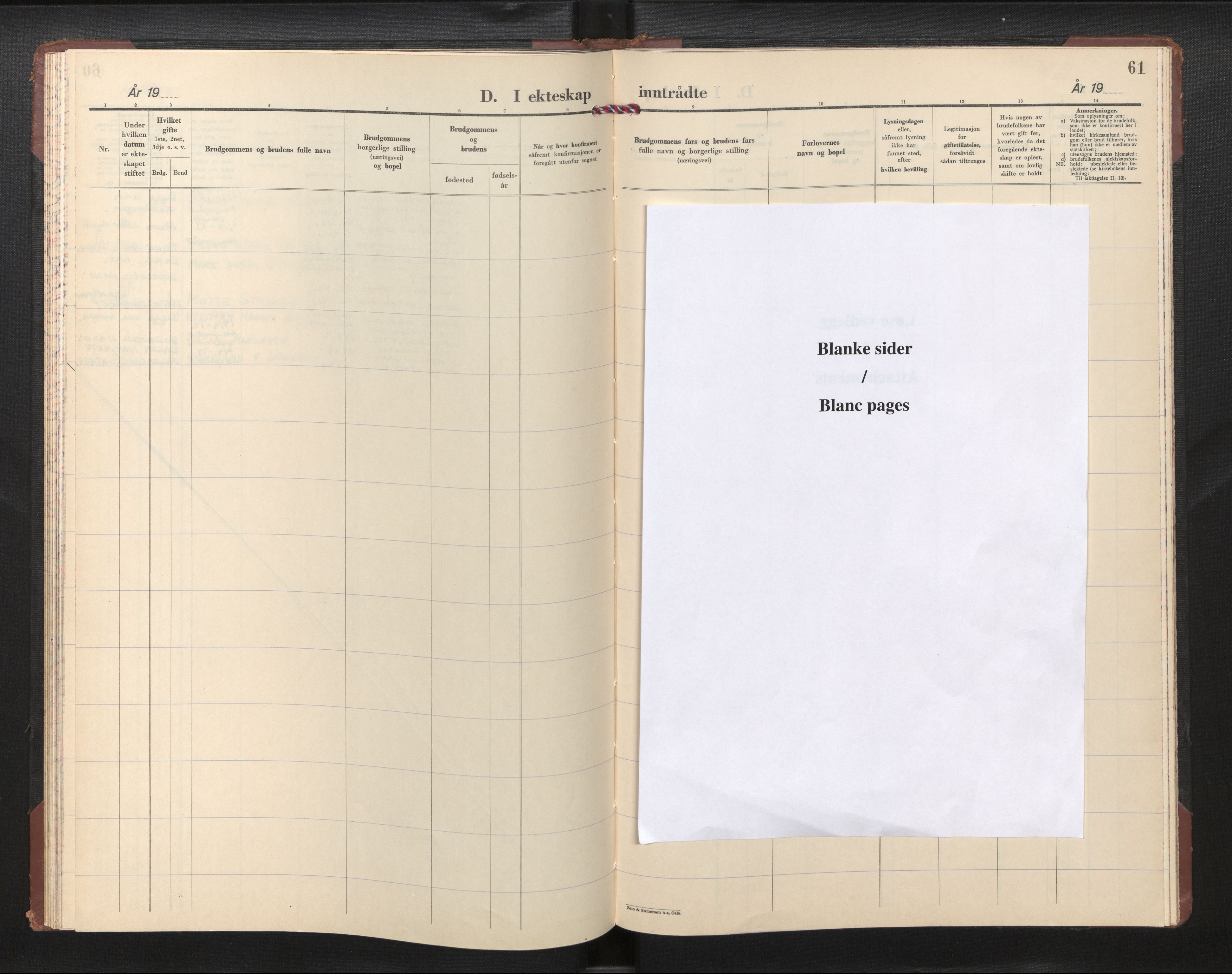 Den norske sjømannsmisjon i utlandet/Philadelphia, AV/SAB-SAB/PA-0113/H/Ha/L0003: Parish register (official) no. A 3, 1958-1979, p. 60b-61a