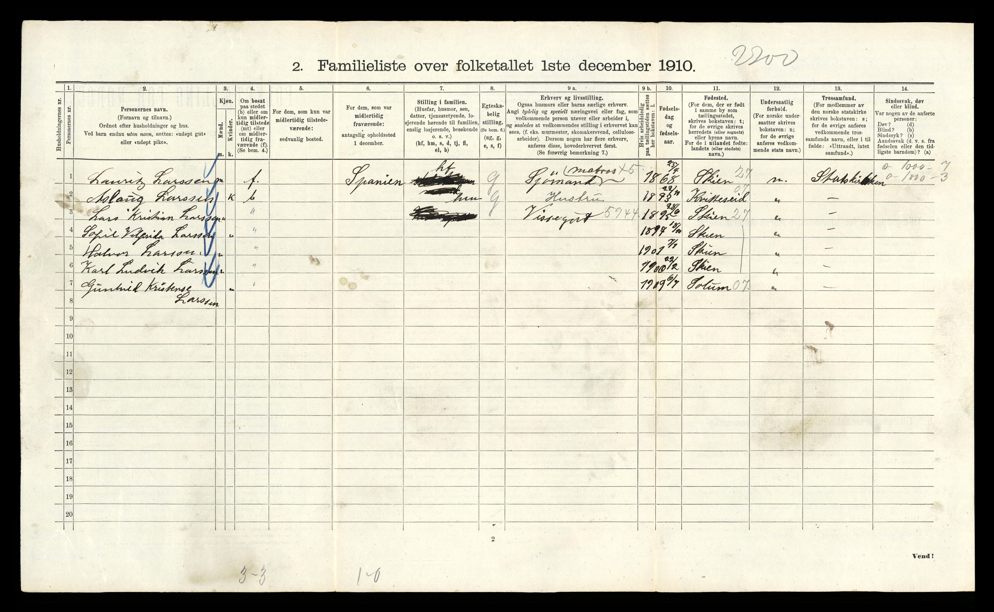 RA, 1910 census for Kristiania, 1910, p. 63466