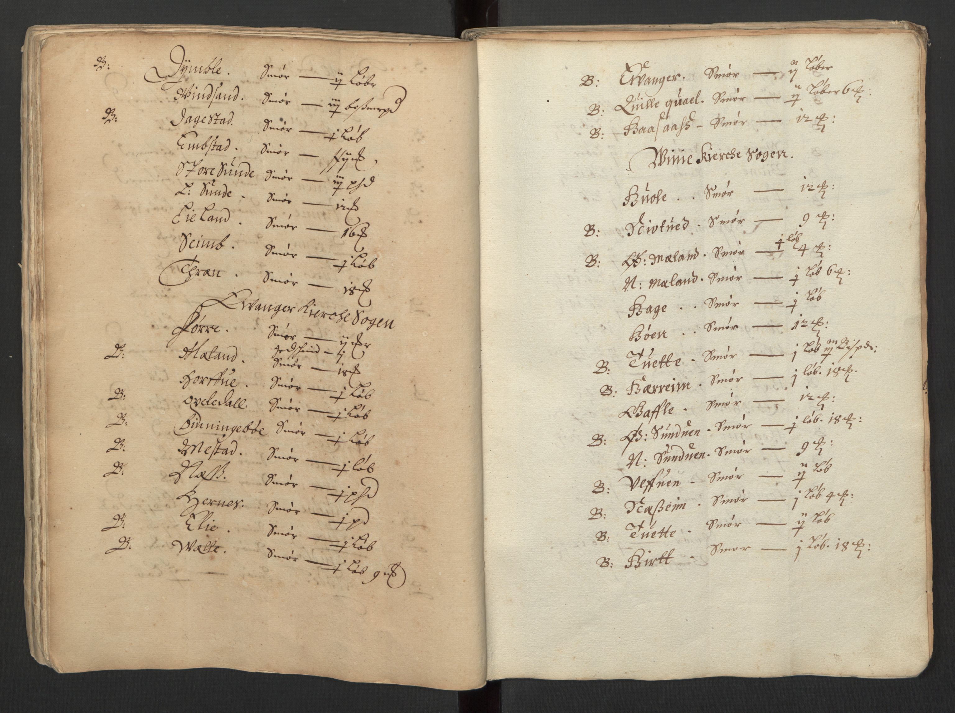 Rentekammeret inntil 1814, Realistisk ordnet avdeling, AV/RA-EA-4070/L/L0026/0001: Bergen lagdømme: / Jordebok over det benefiserte gods, 1661