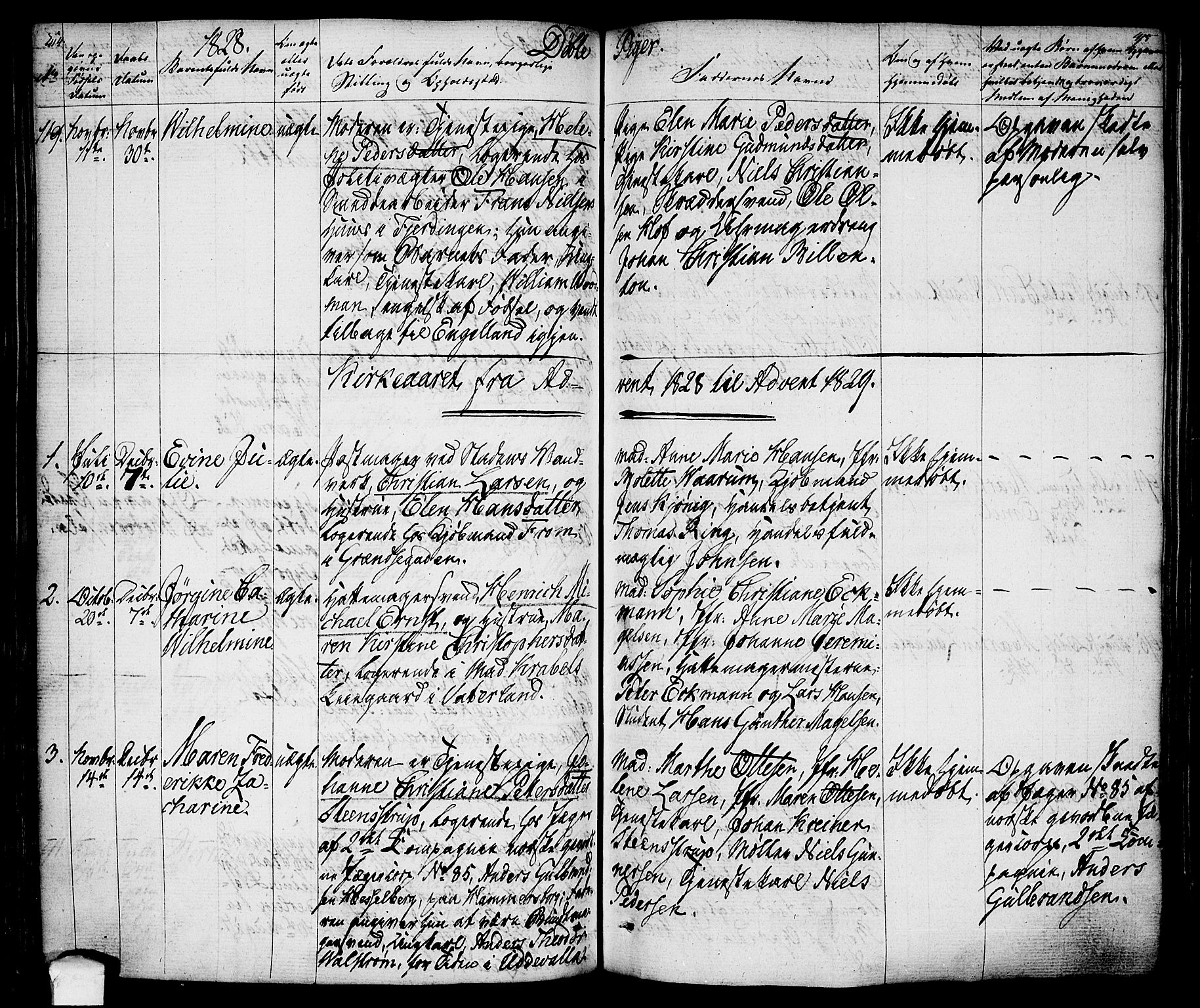Oslo domkirke Kirkebøker, AV/SAO-A-10752/F/Fa/L0010: Parish register (official) no. 10, 1824-1830, p. 414-415