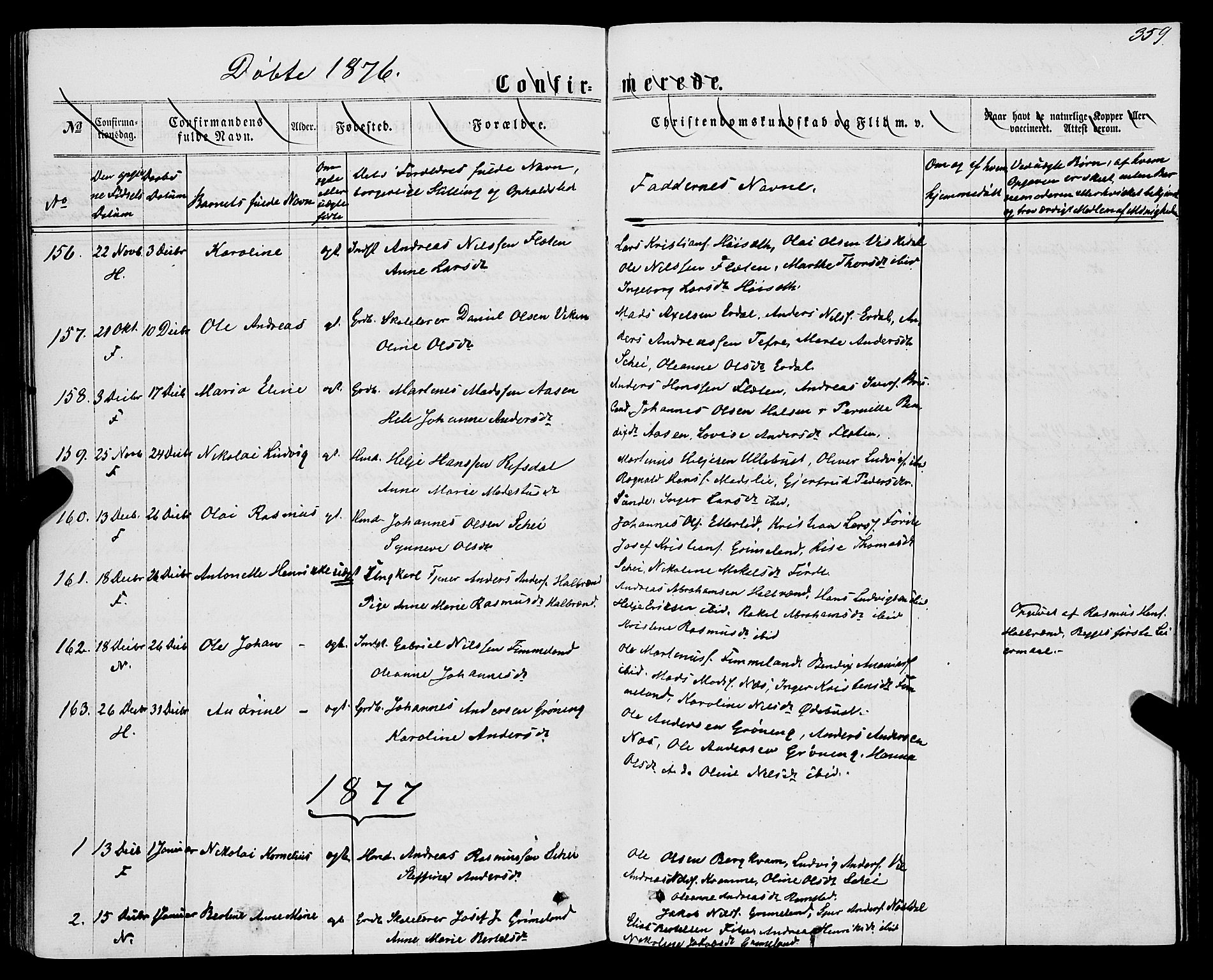 Førde sokneprestembete, AV/SAB-A-79901/H/Haa/Haaa/L0009: Parish register (official) no. A 9, 1861-1877, p. 359