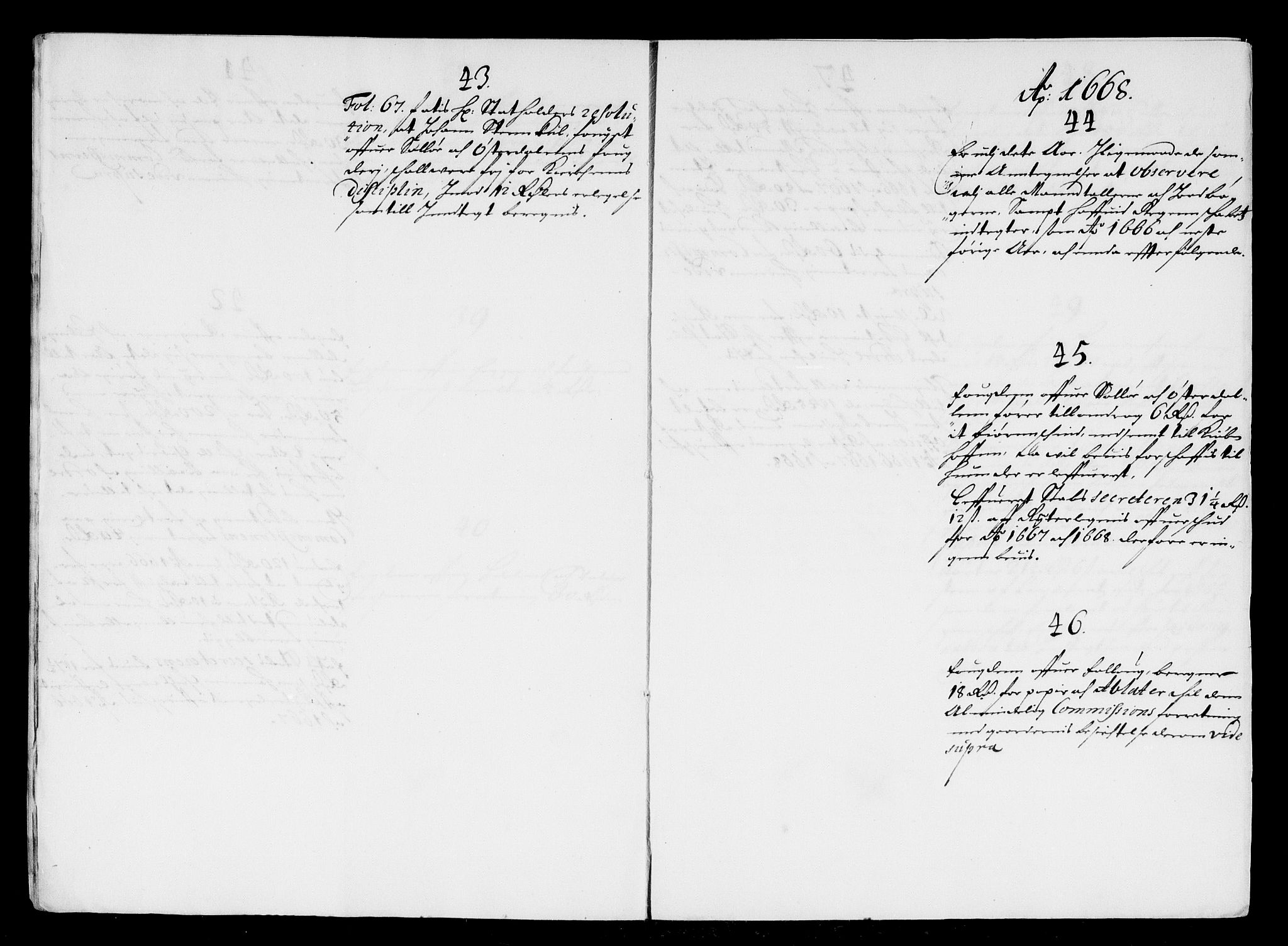 Rentekammeret inntil 1814, Reviderte regnskaper, Stiftamtstueregnskaper, Landkommissariatet på Akershus og Akershus stiftamt, AV/RA-EA-5869/R/Rb/L0055: Akershus stiftamt, 1666-1669