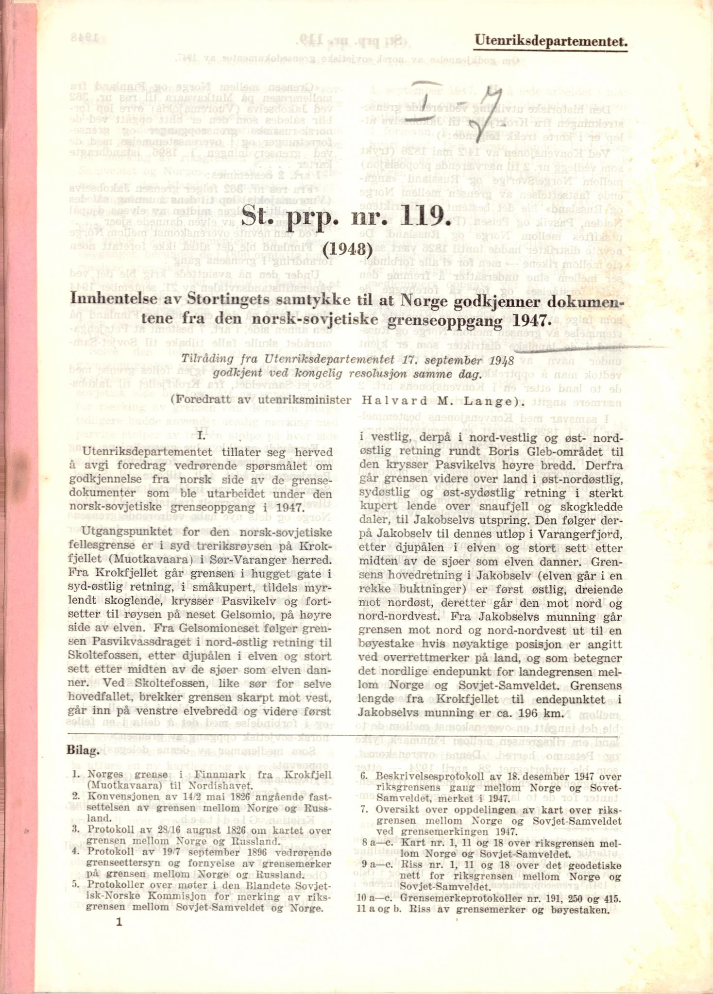 Finnmarkskontorets presse- og opplysningsarkiv , FMFB/A-1198/E/L0003/0007: I Nord-Troms og Finnmark - generelt  / Geografiske opplysninger, 1947-1948