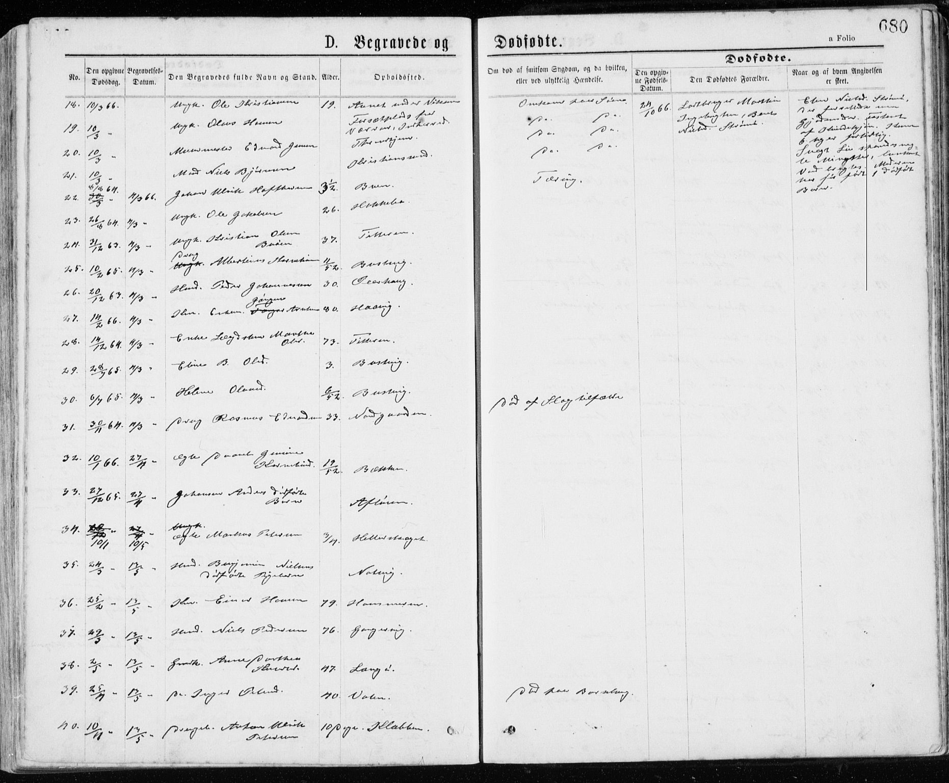 Ministerialprotokoller, klokkerbøker og fødselsregistre - Sør-Trøndelag, SAT/A-1456/640/L0576: Parish register (official) no. 640A01, 1846-1876, p. 680