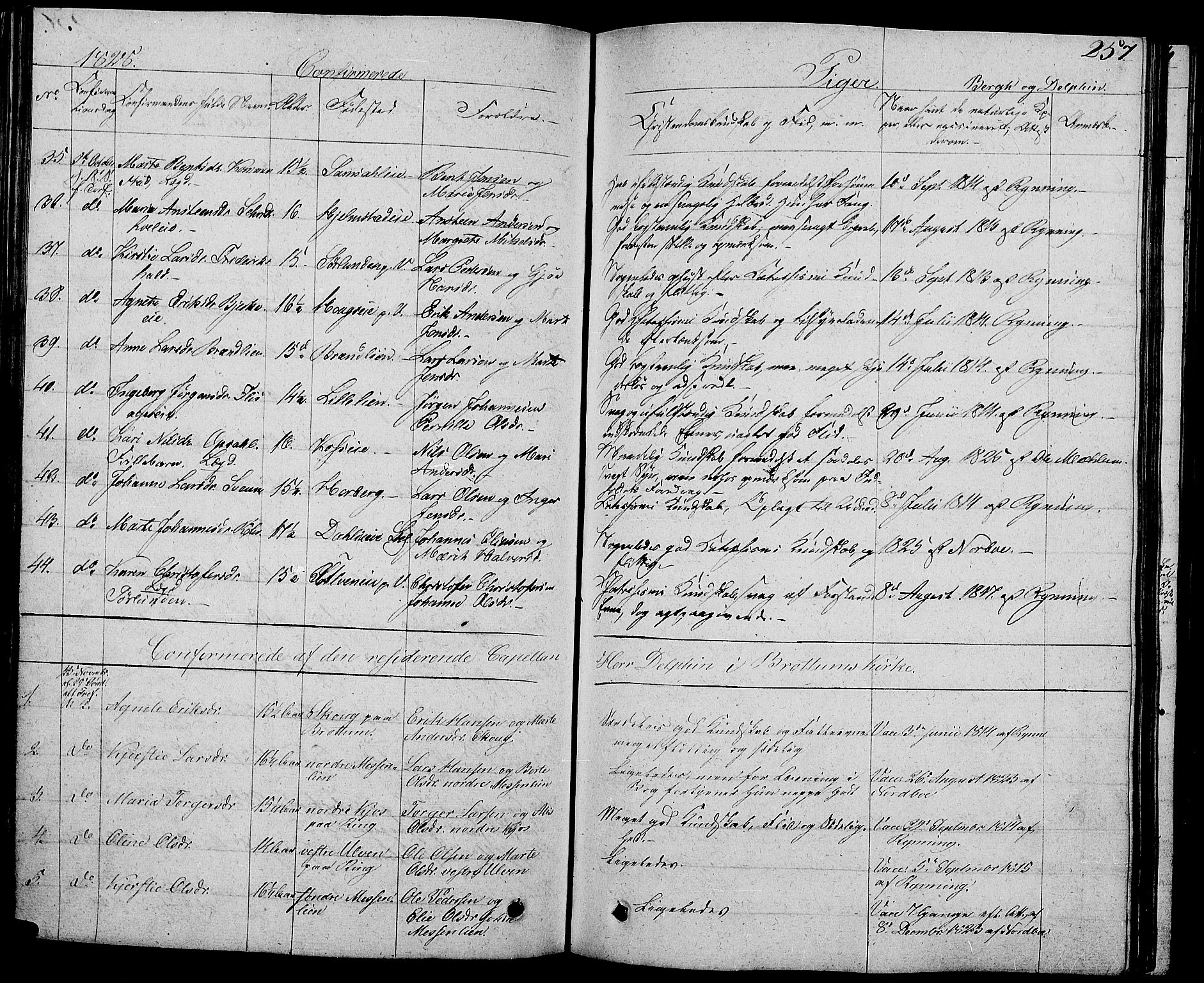 Ringsaker prestekontor, AV/SAH-PREST-014/L/La/L0004: Parish register (copy) no. 4, 1827-1838, p. 257