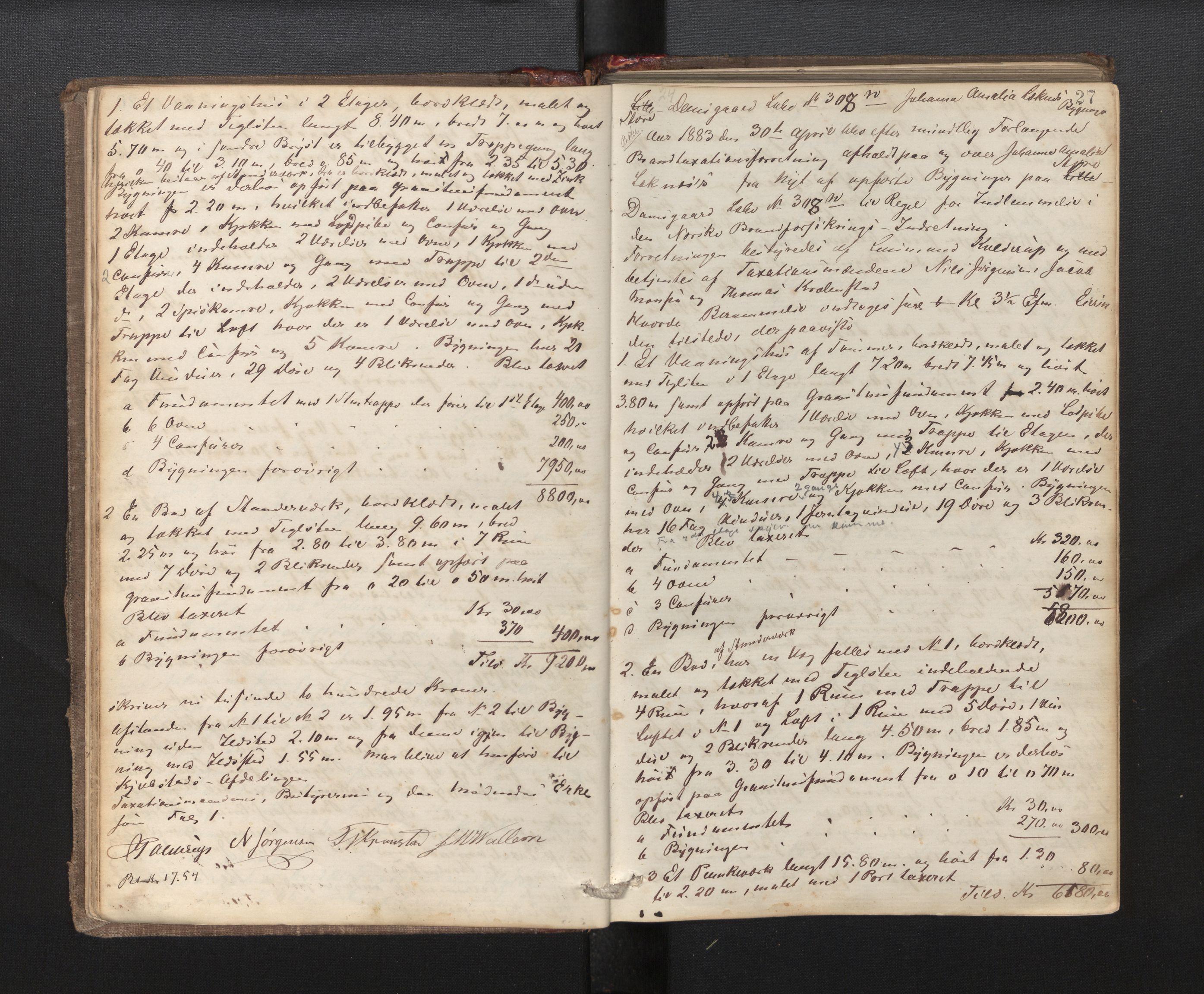 Lensmannen i Årstad, AV/SAB-A-36201/0012/L0007: Branntakstprotokoll, 1882-1889, p. 27