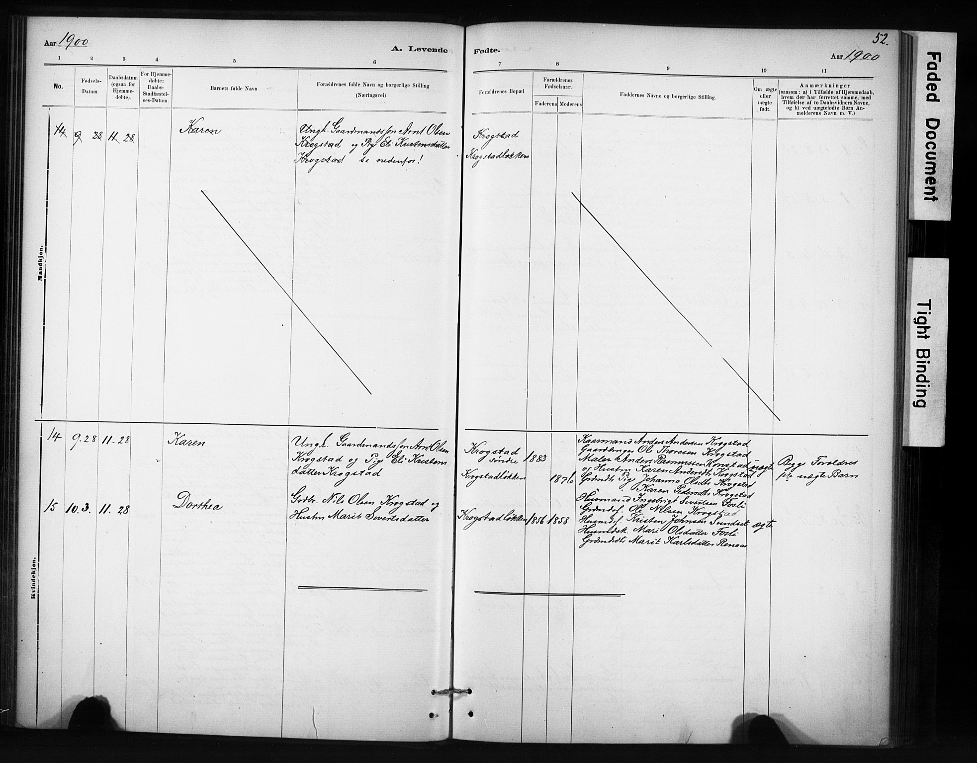 Ministerialprotokoller, klokkerbøker og fødselsregistre - Sør-Trøndelag, SAT/A-1456/694/L1127: Parish register (official) no. 694A01, 1887-1905, p. 52